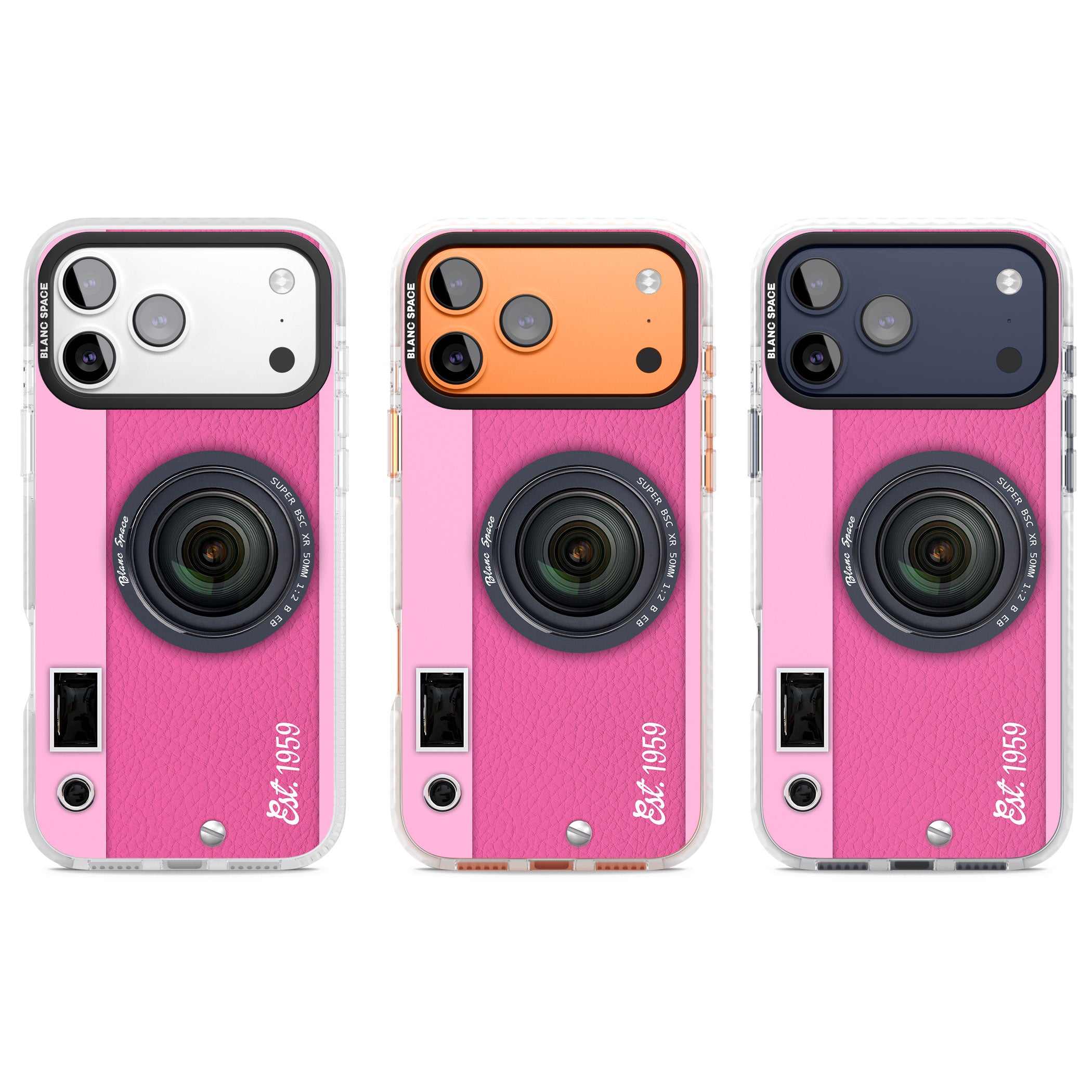 Personalised Pink Dream Camera iPhone 17 Pro Impact Clear Phone Case APT Impact Protection