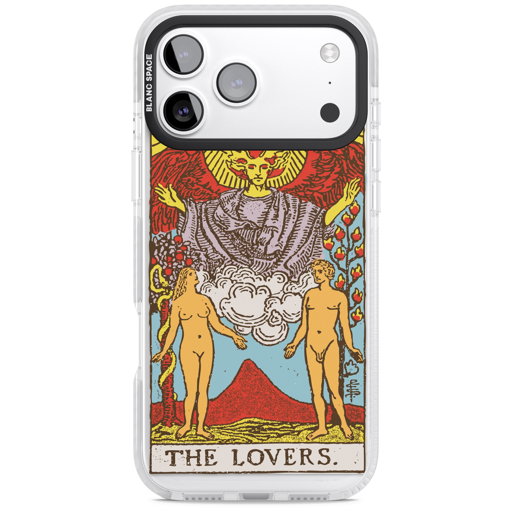 Personalised The Lovers Tarot Card (Color) iPhone 17 Pro Impact Clear Phone Case