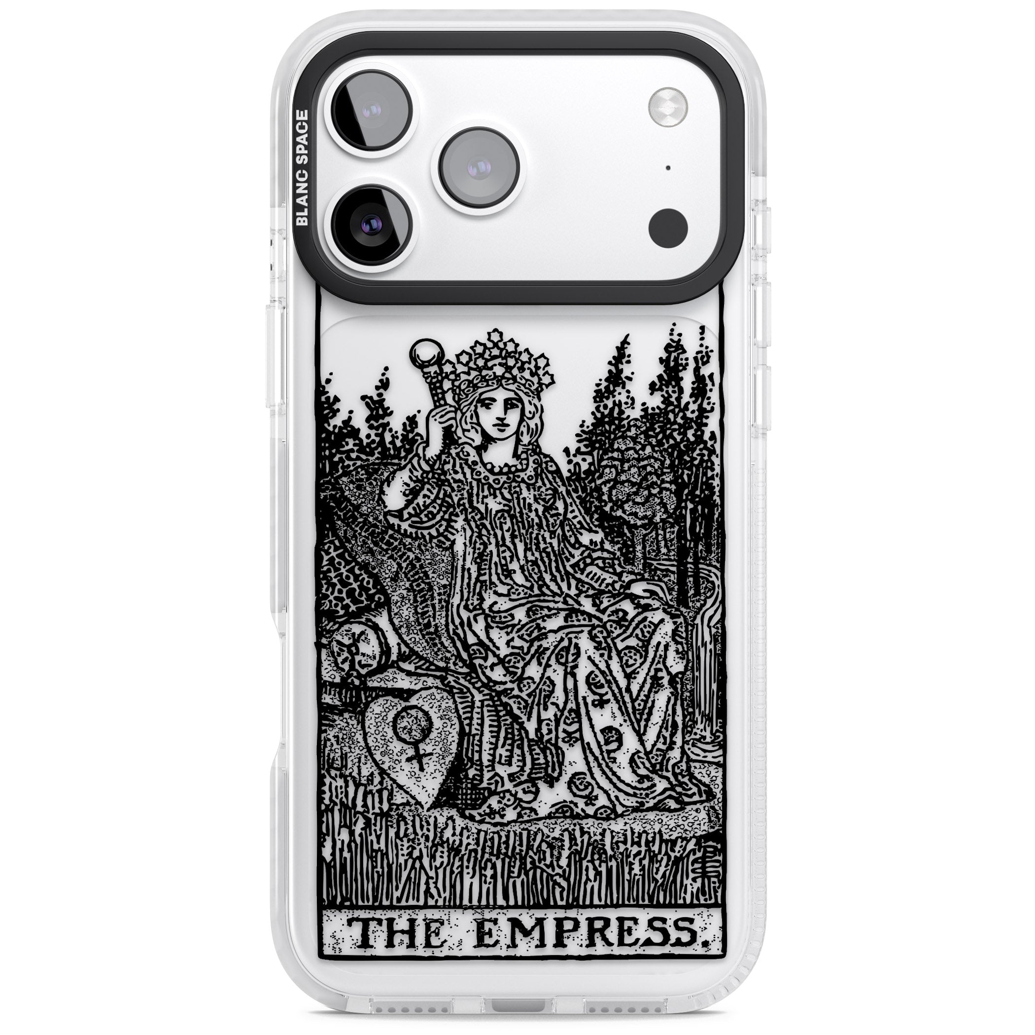 Personalised The Empress Tarot Card (Clear) iPhone 17 Pro Max Impact Clear Phone Case