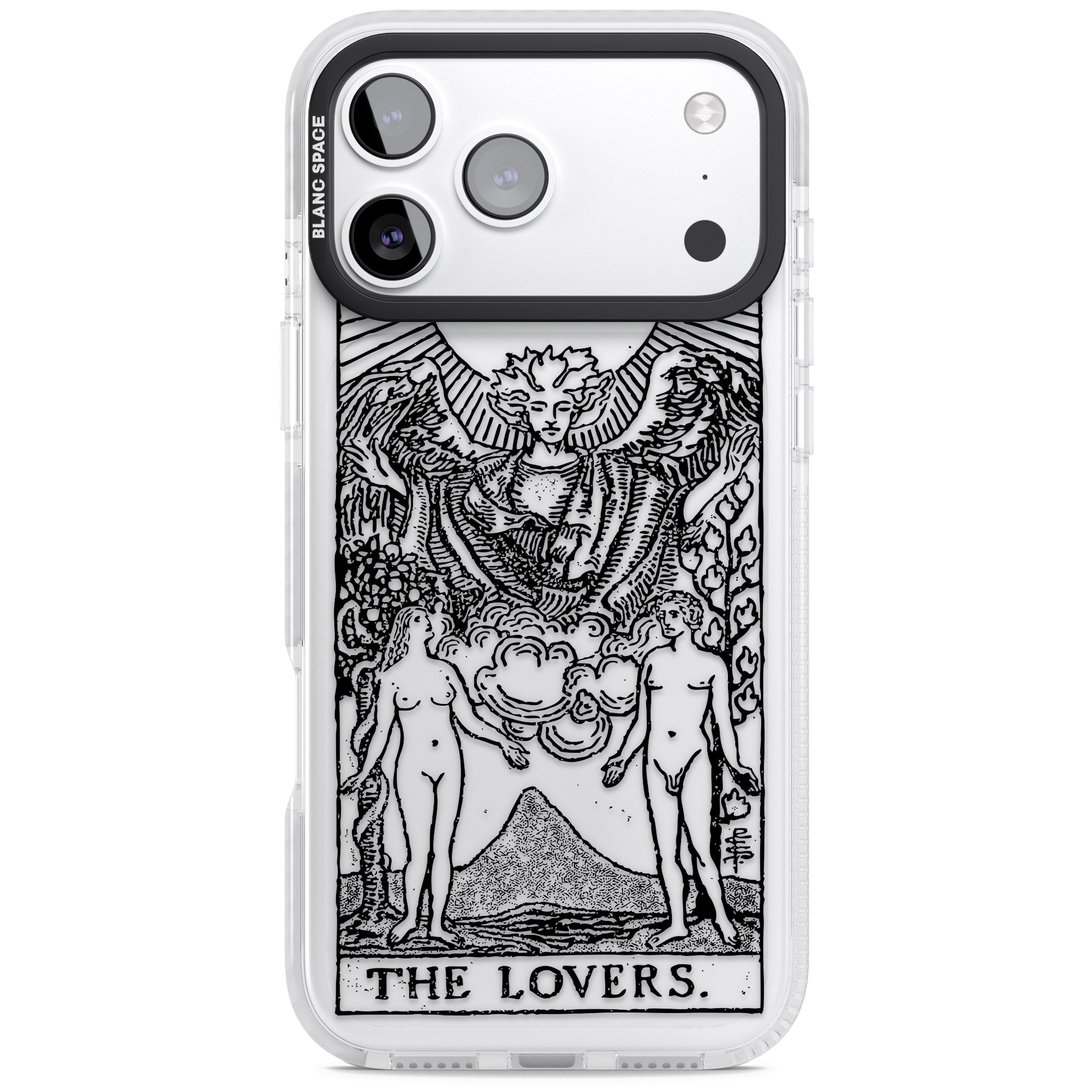 Personalised The Lovers Tarot Card (Clear) iPhone 17 Pro Impact Clear Phone Case