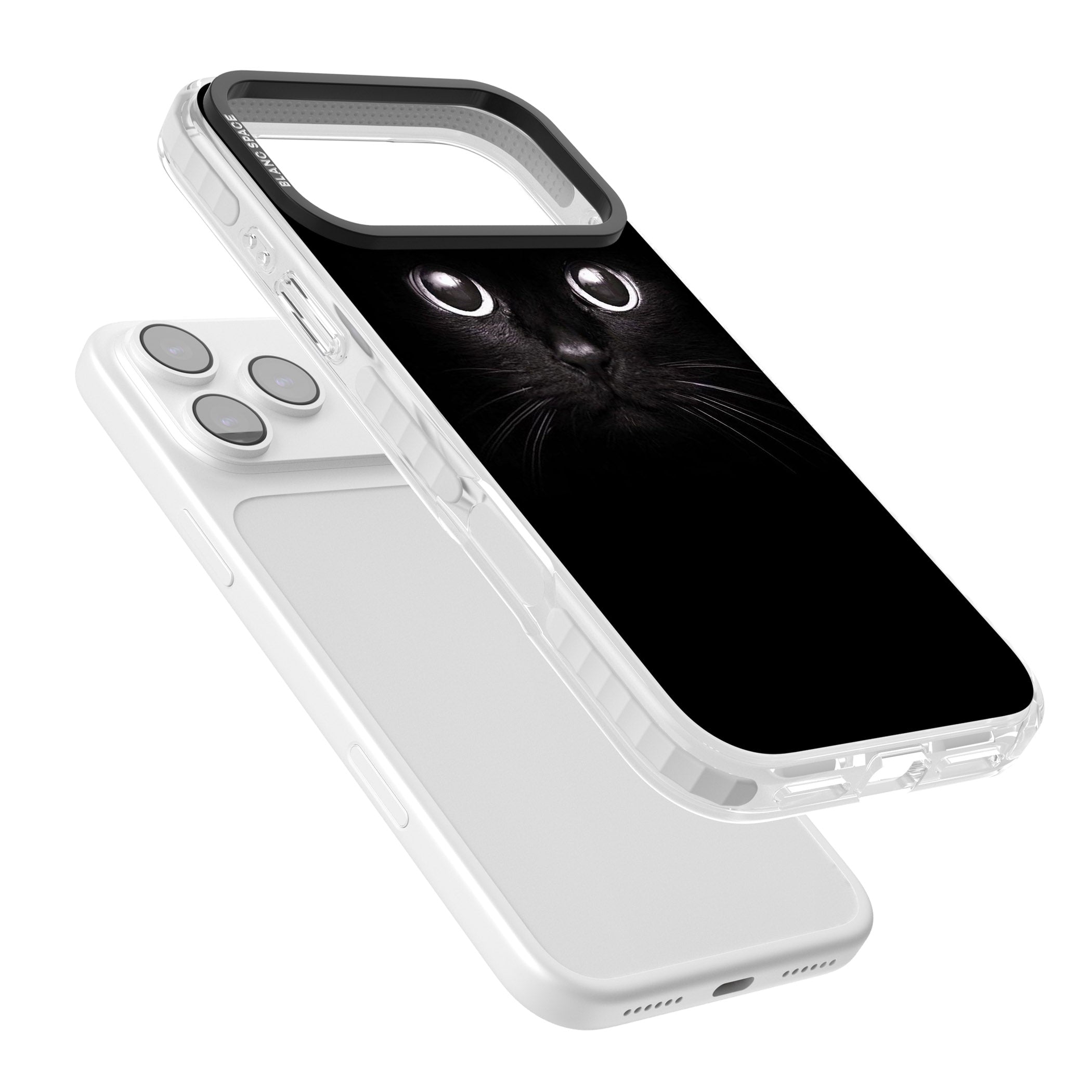 Black Cat iPhone 17 Pro Max Impact Clear Phone Case Colours