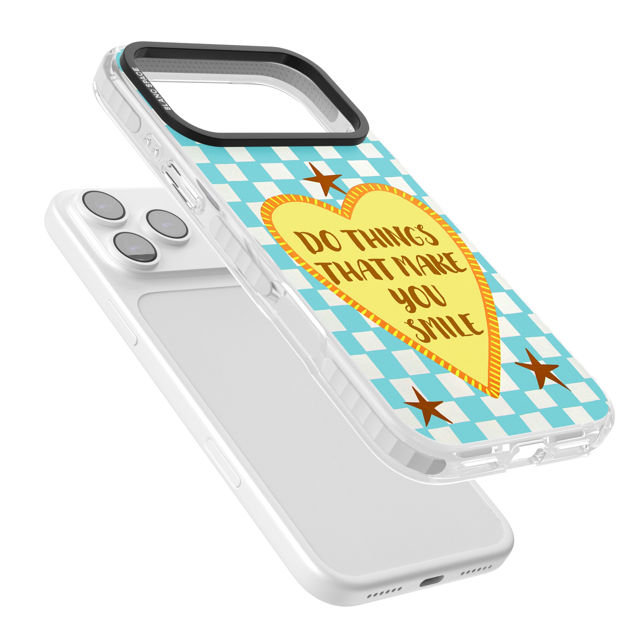 Do Things That Make You Smile iPhone 17 Pro Max Impact Clear Phone Case Colours