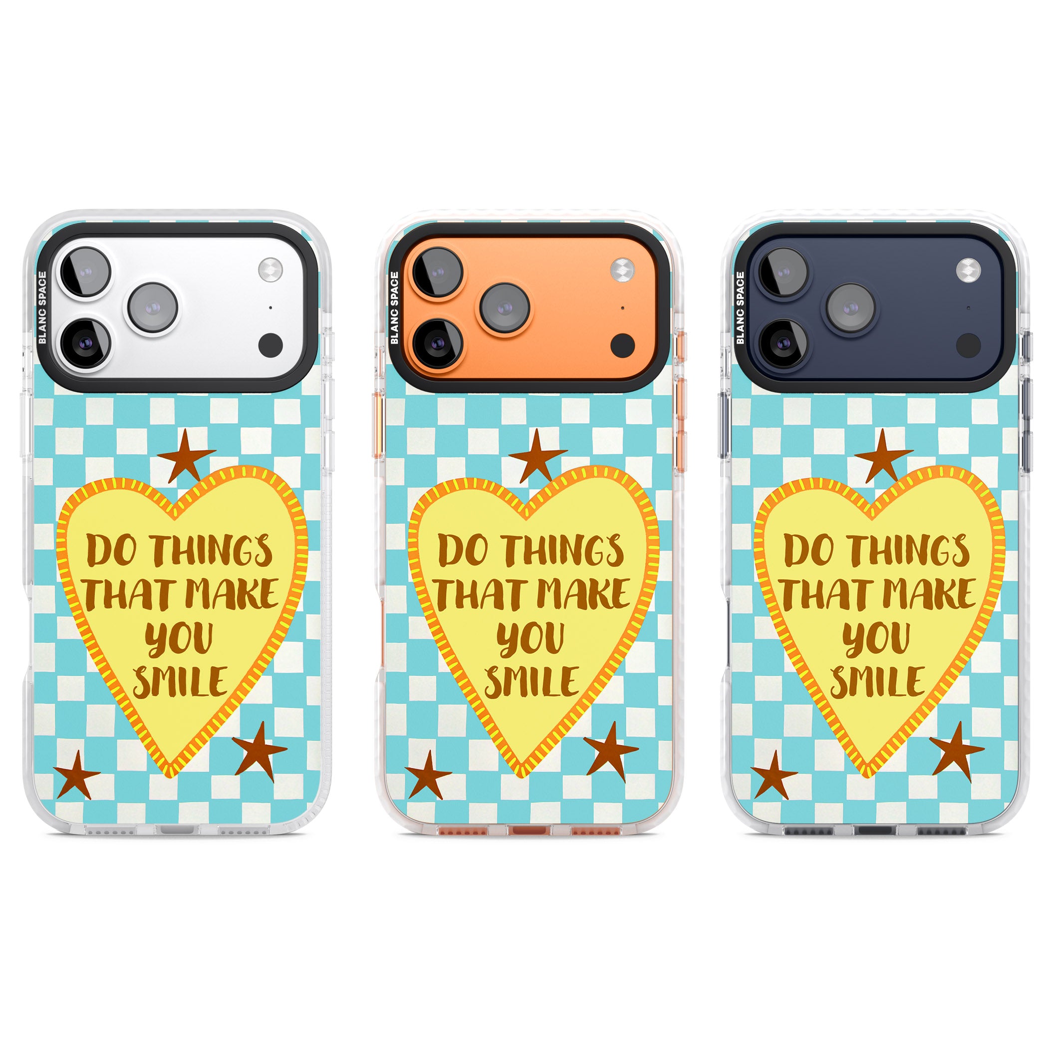 Do Things That Make You Smile iPhone 17 Pro Impact Clear Phone Case APT Impact Protection