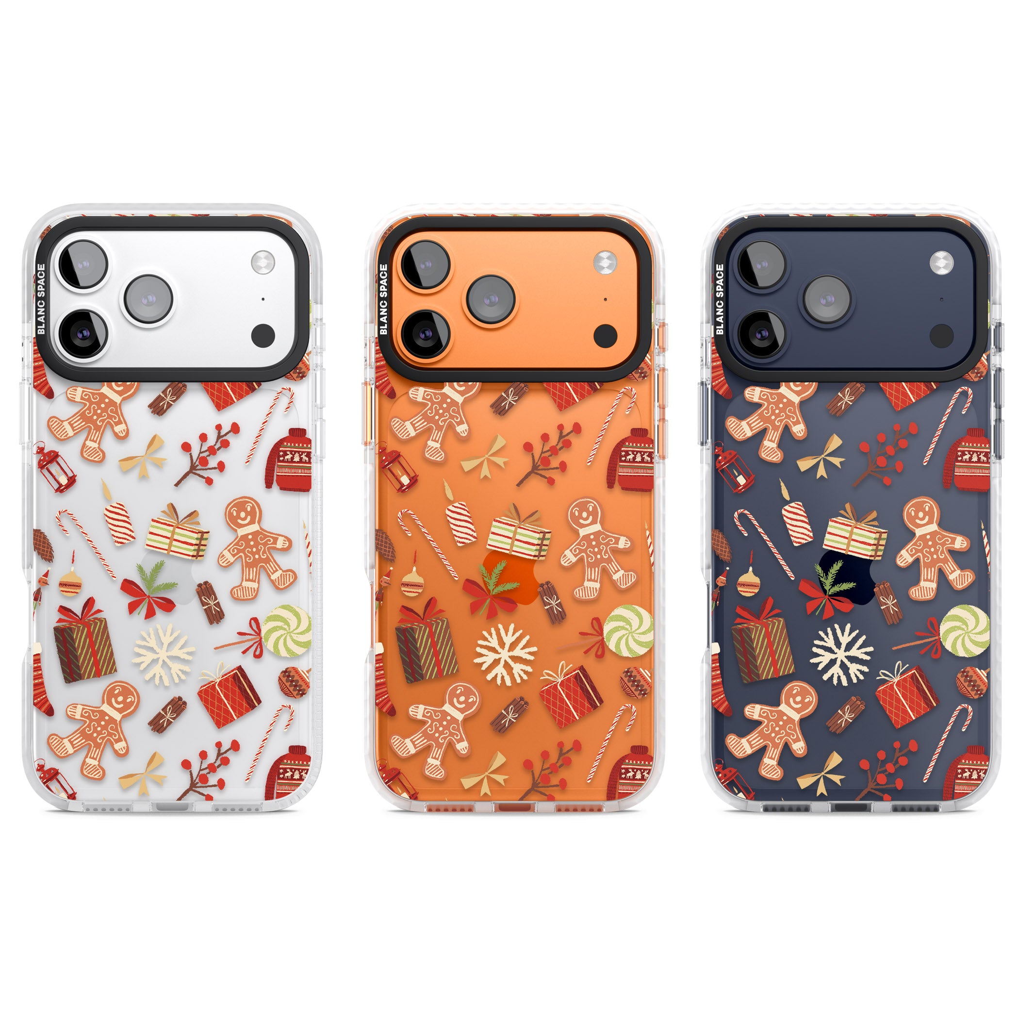 Christmas Assortments iPhone 17 Pro Impact Clear Phone Case APT Impact Protection