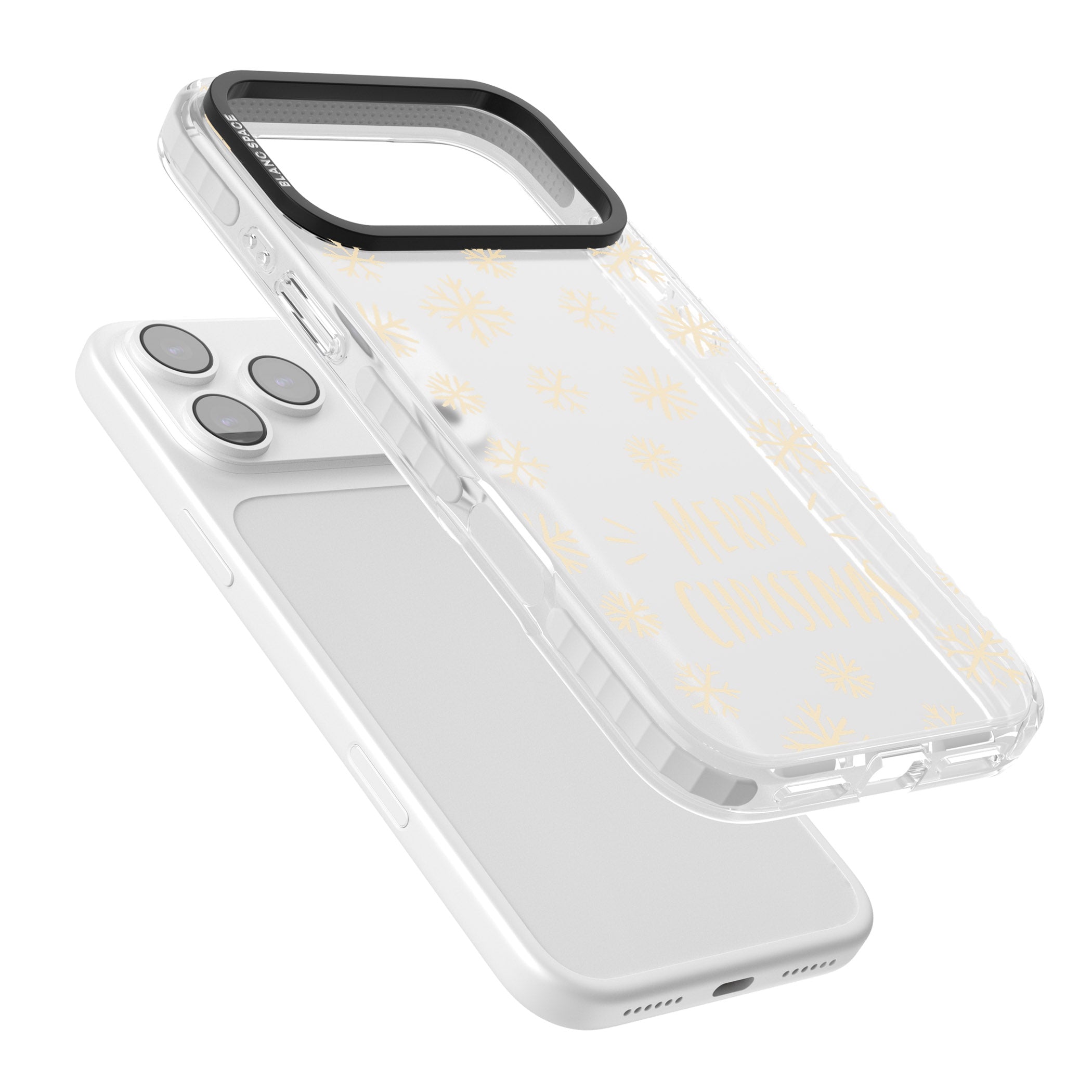 Christmas Snowflake Pattern iPhone 17 Pro Max Impact Clear Phone Case Colours