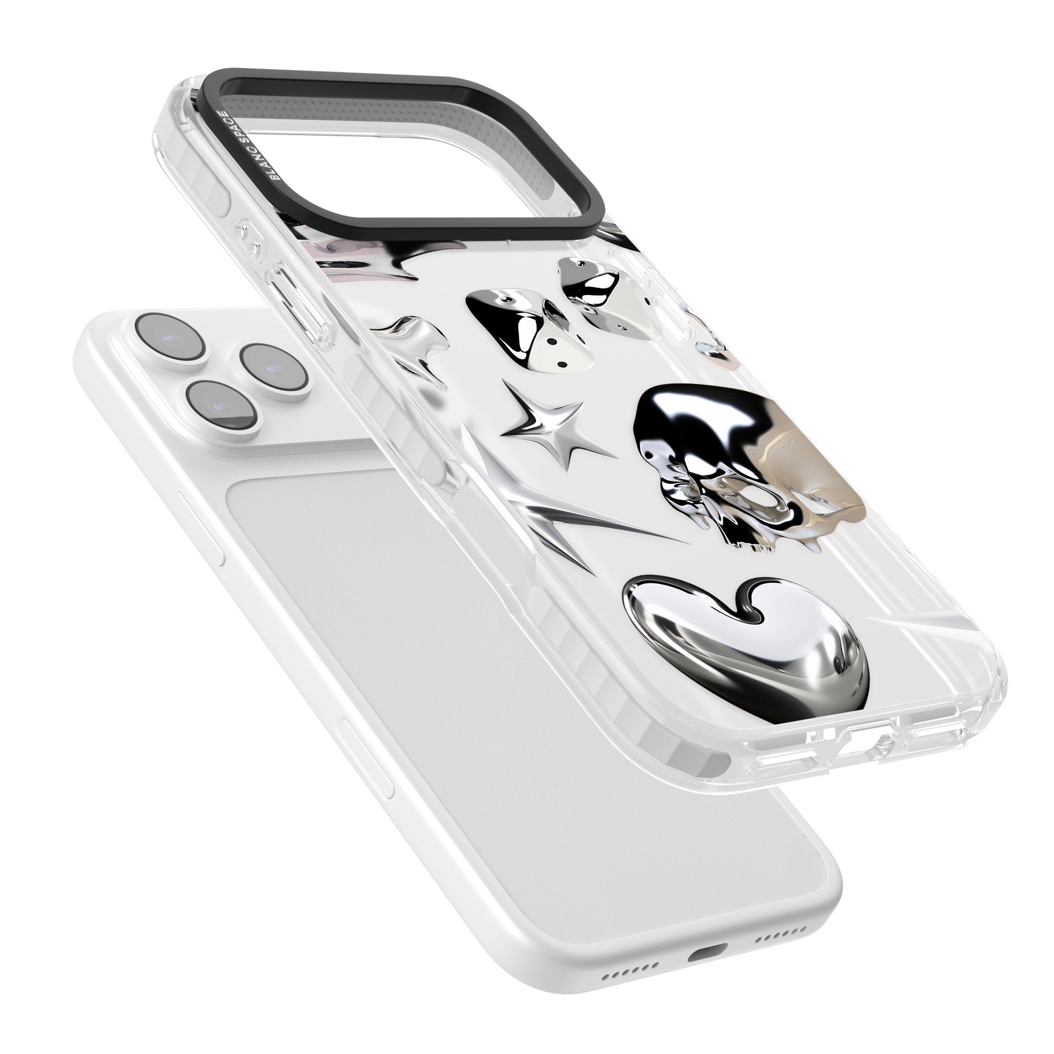 Chromed iPhone 17 Pro Impact Clear Phone Case Colours