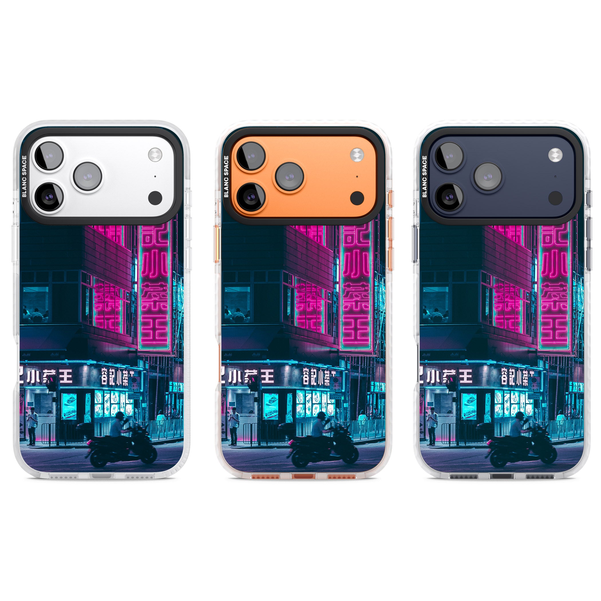 Neon City Ride iPhone 17 Pro Impact Clear Phone Case APT Impact Protection
