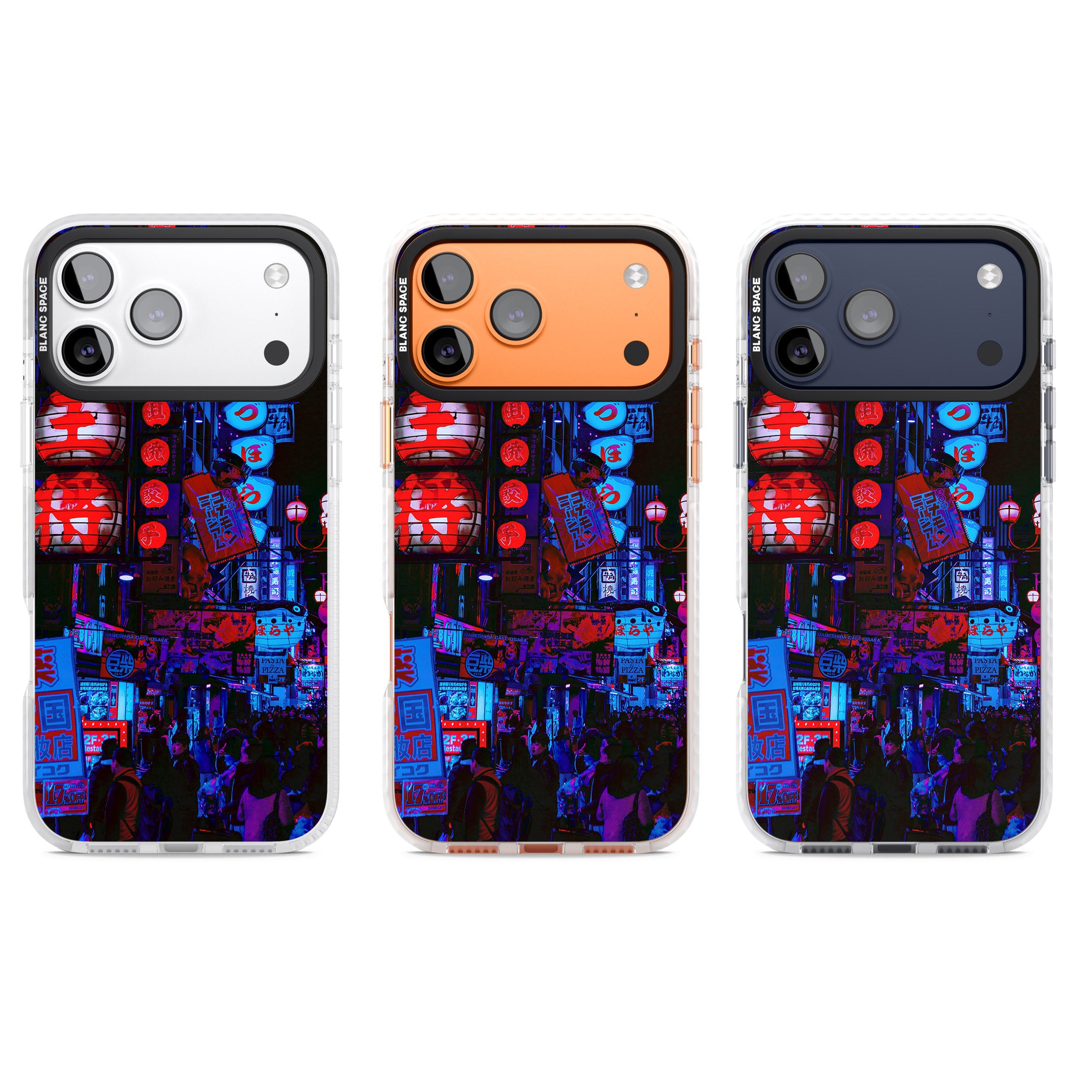 Neon City Nights iPhone 17 Pro Impact Clear Phone Case APT Impact Protection