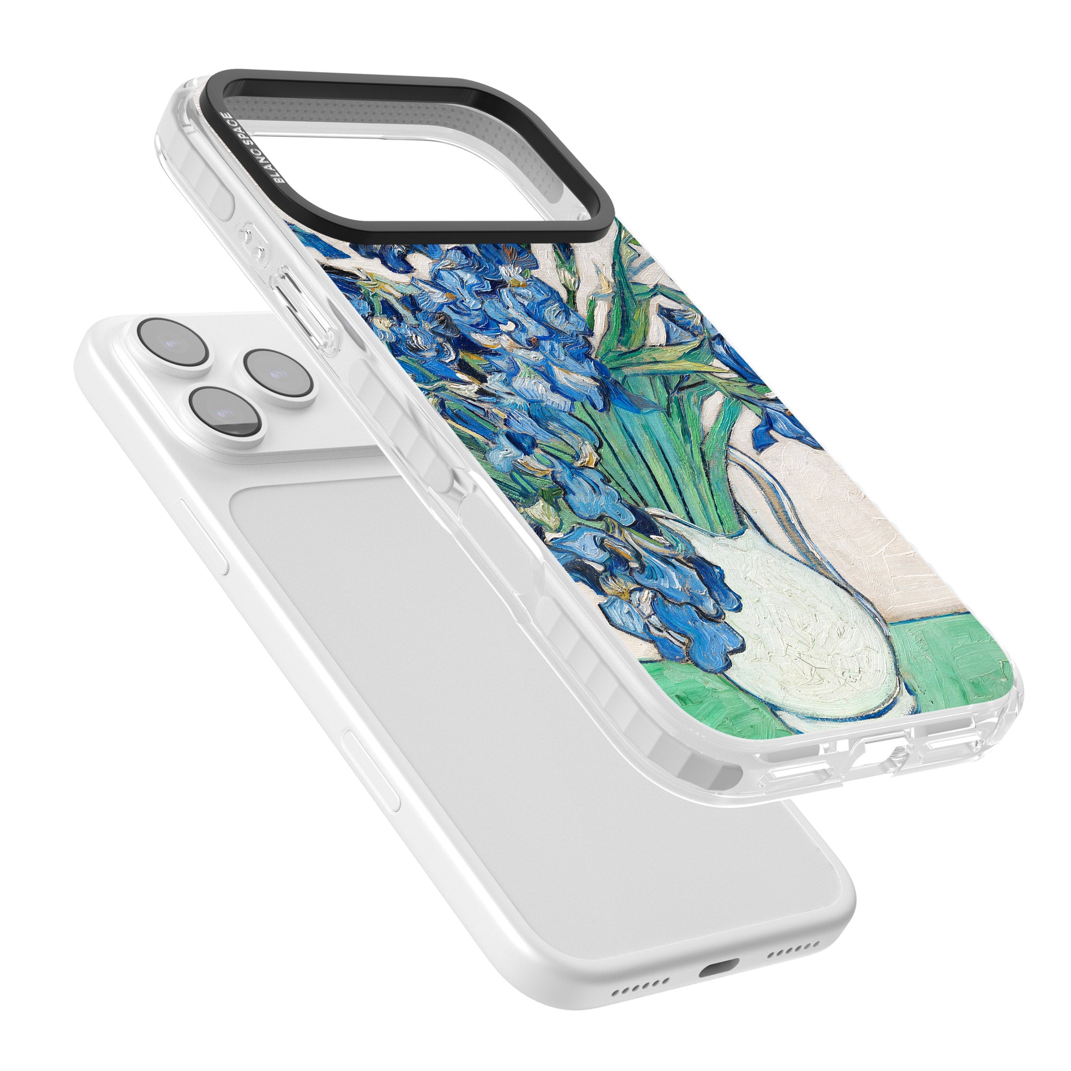 Irises By Vincent Van Gogh iPhone 17 Pro Max Impact Clear Phone Case Colours