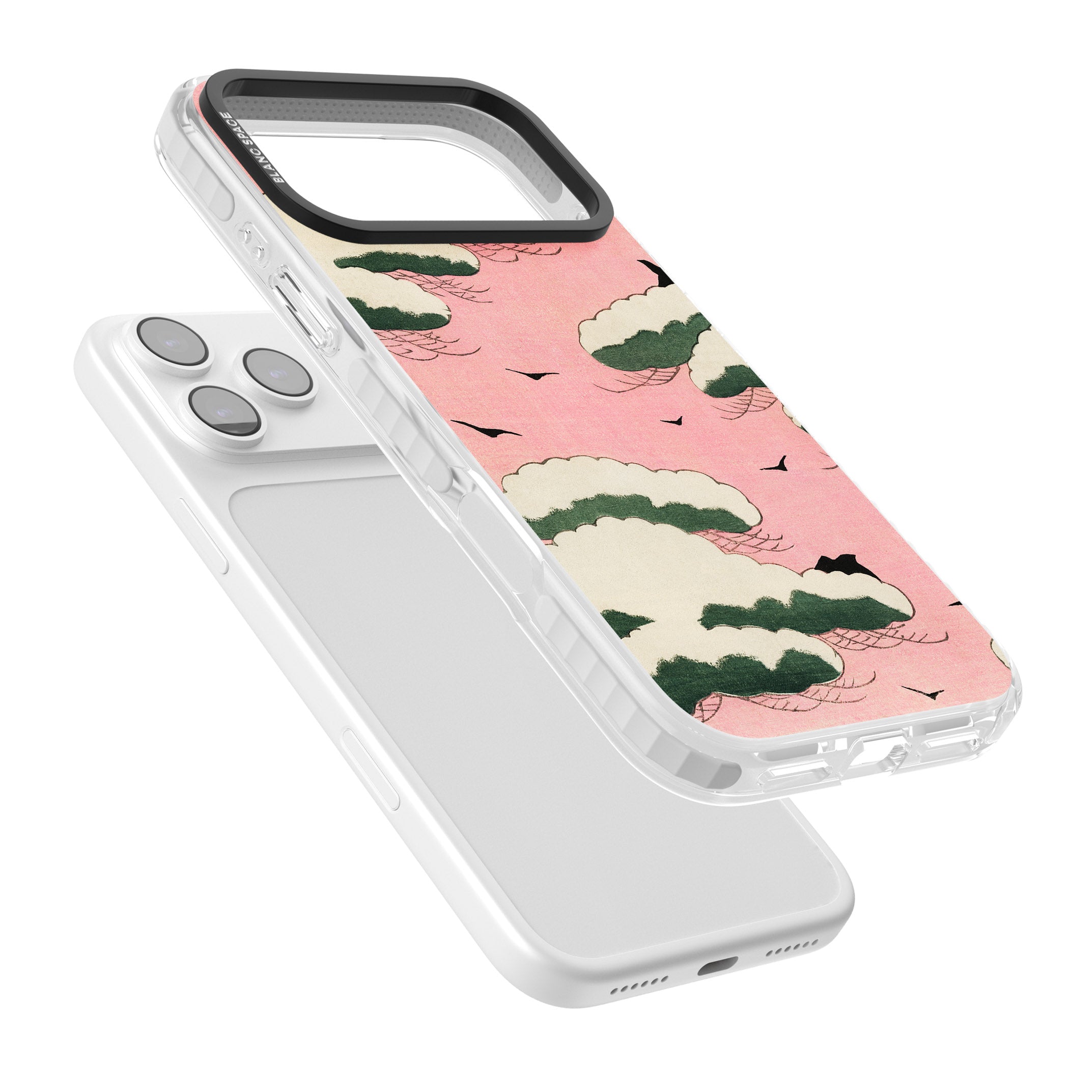 Japanese Pink Sky iPhone 17 Pro Max Impact Clear Phone Case Colours