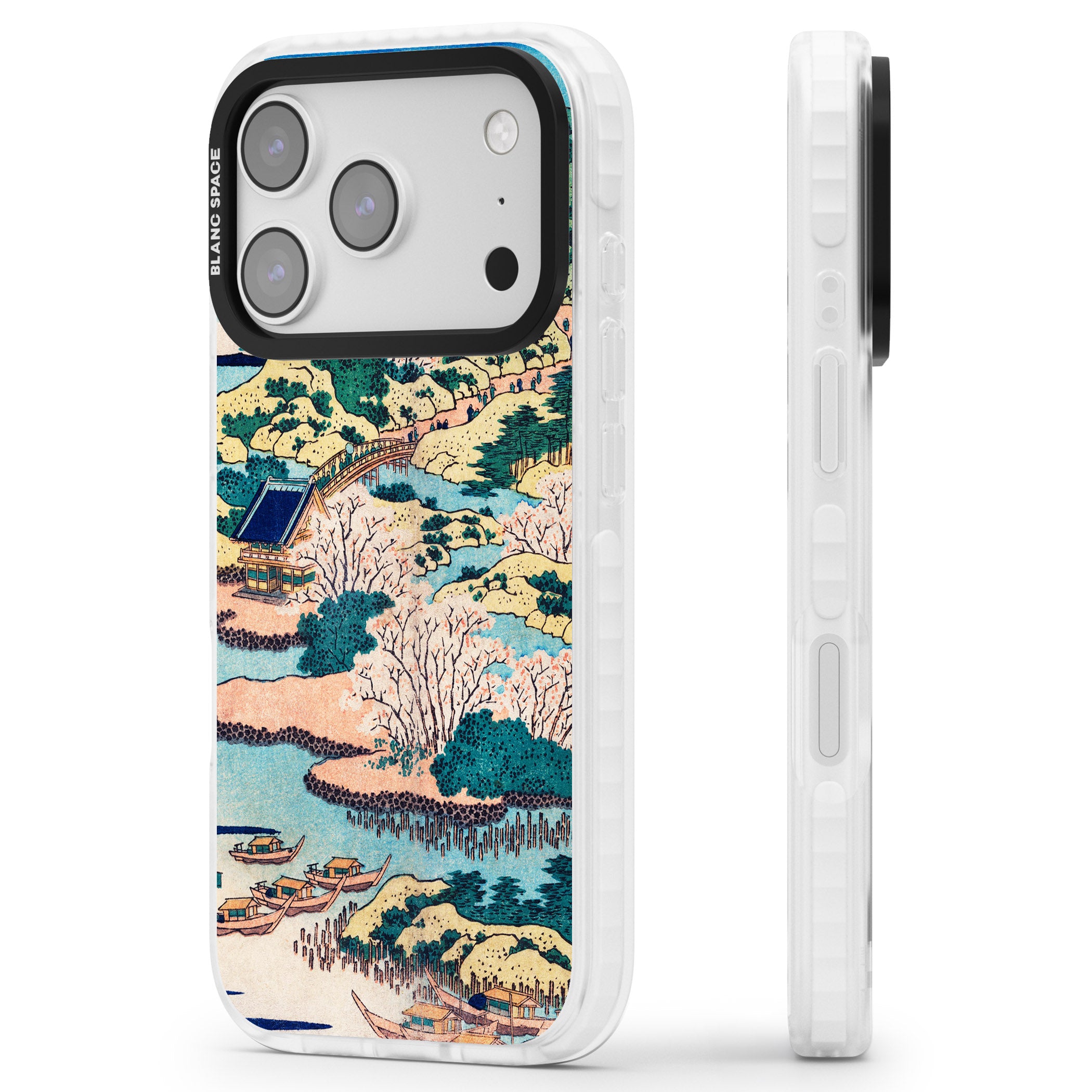 Coastal Community iPhone 17 Pro Impact Clear Phone Case Side Profile