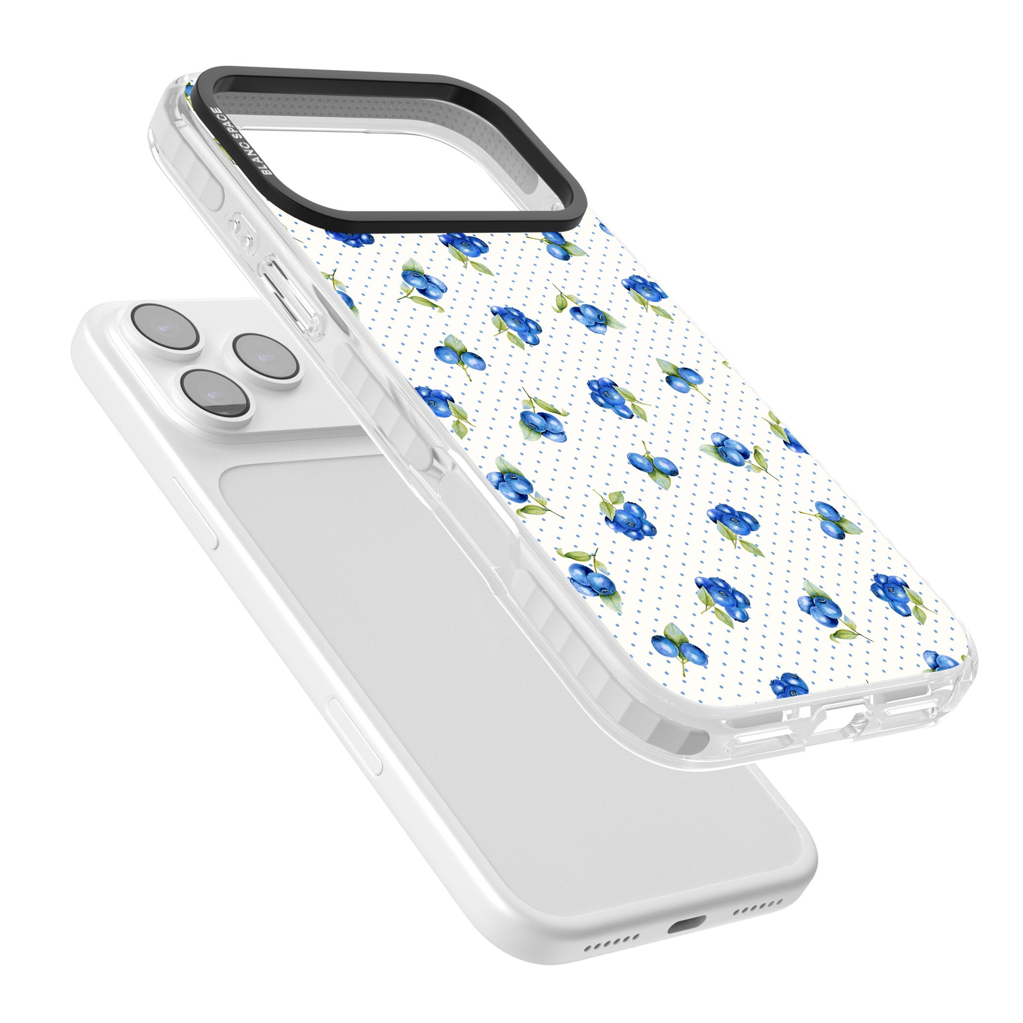 Blueberry Picnic iPhone 17 Pro Max Impact Clear Phone Case Colours