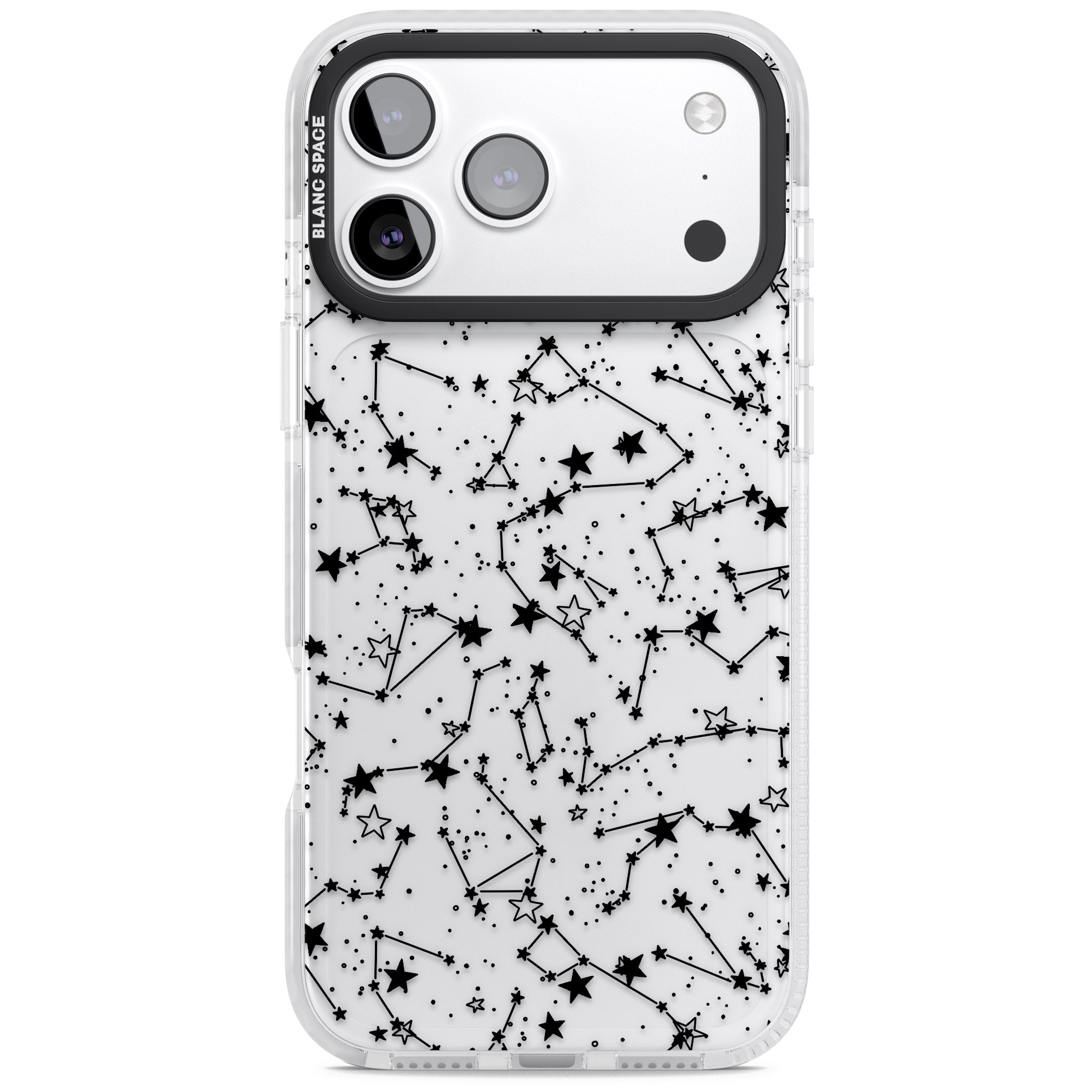 Midnight Constellations iPhone 17 Pro Max Impact Clear Phone Case