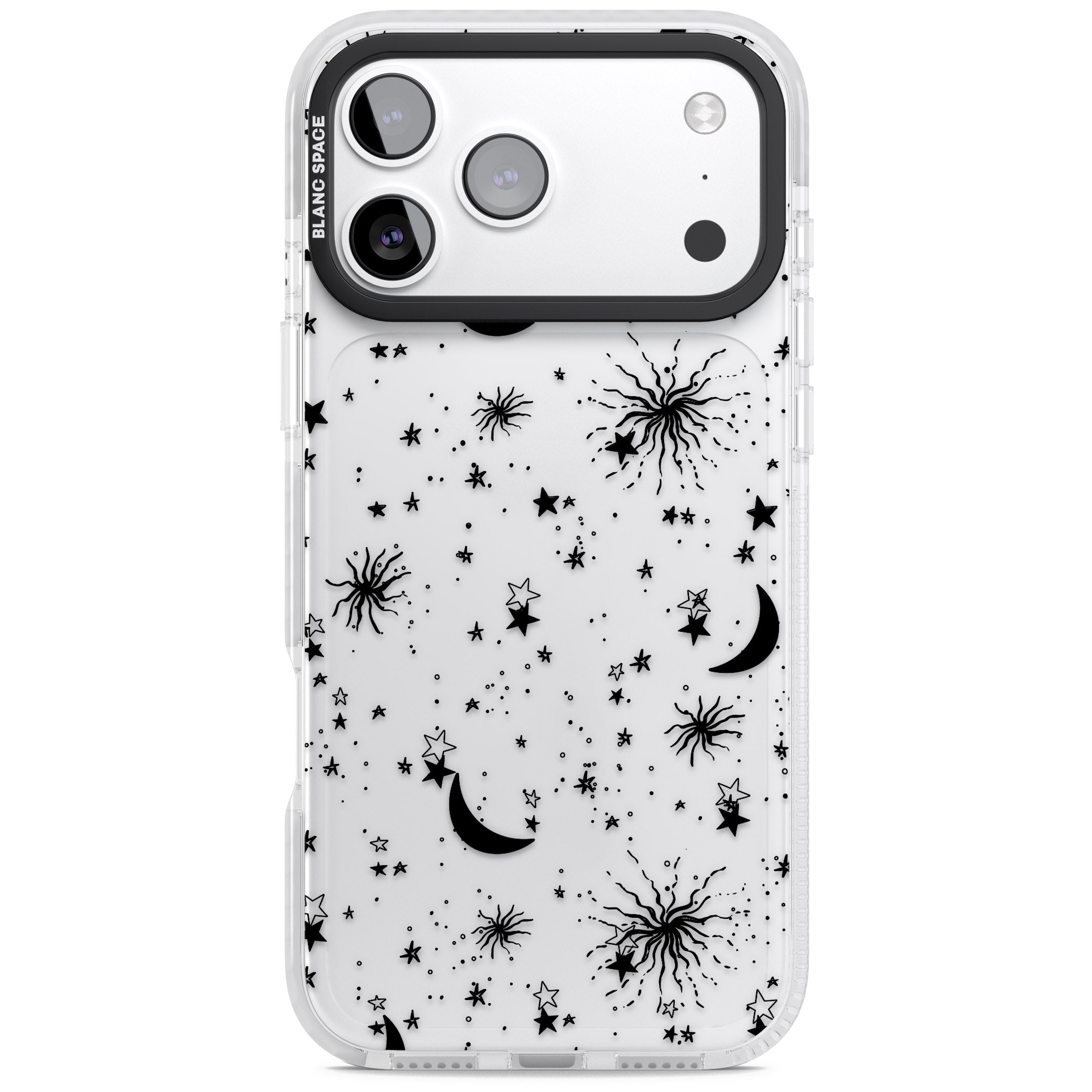 Celestial Night iPhone 17 Pro Impact Clear Phone Case