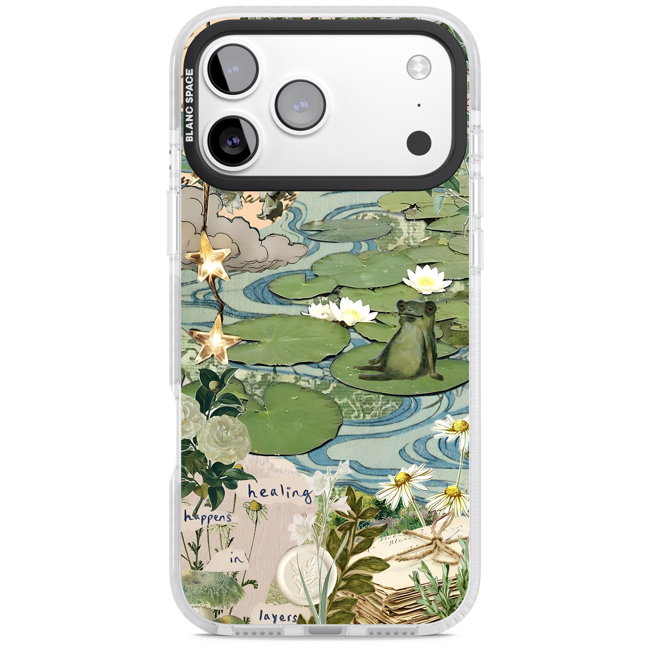 Lily Pad River iPhone 17 Pro Impact Clear Phone Case