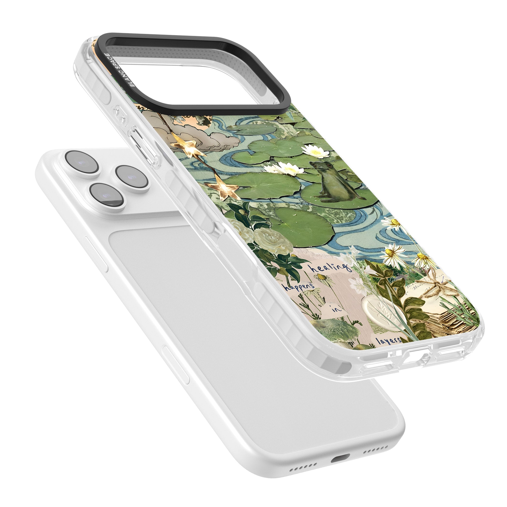 Lily Pad River iPhone 17 Pro Impact Clear Phone Case Colours