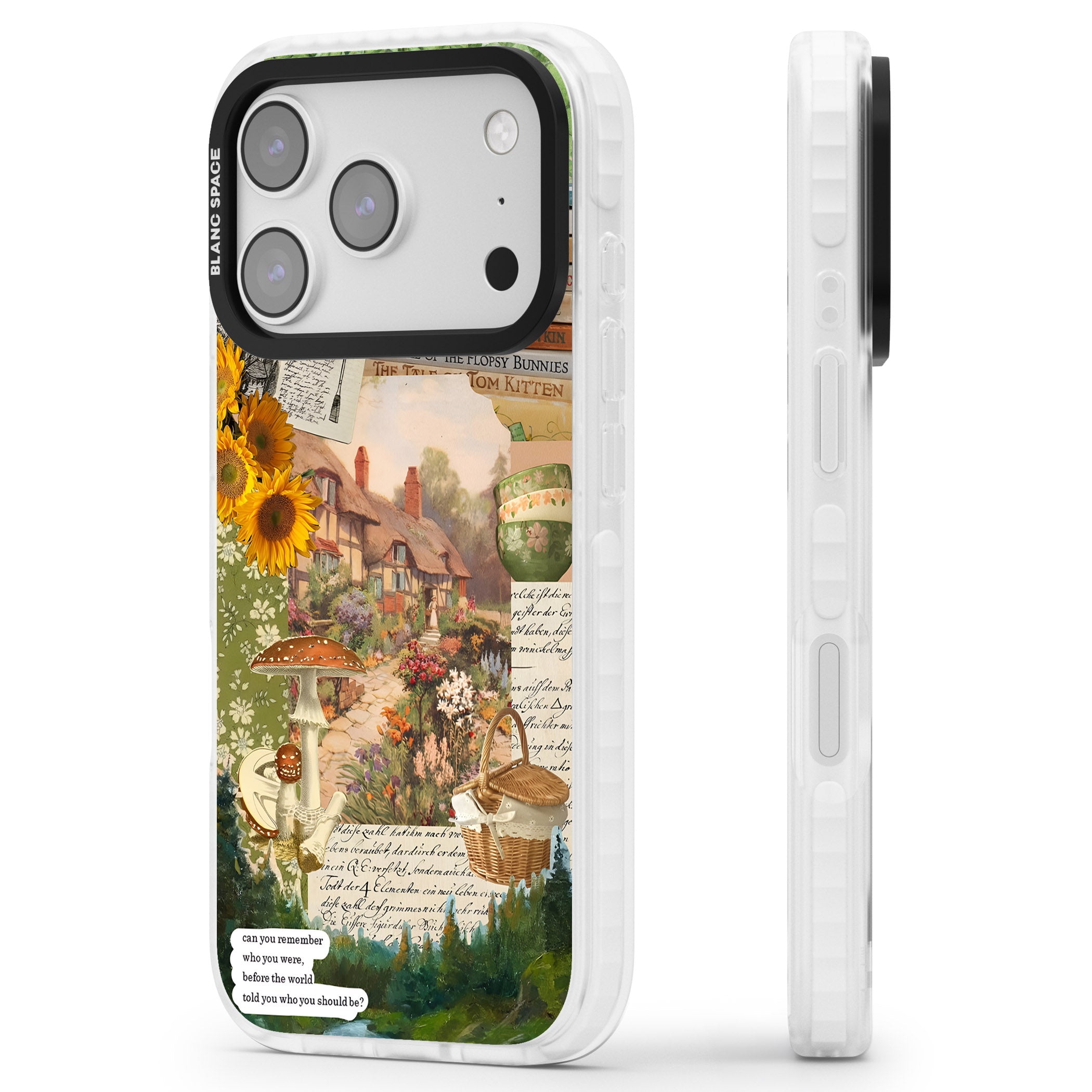 Bookworm iPhone 17 Pro Max Impact Clear Phone Case Side Profile