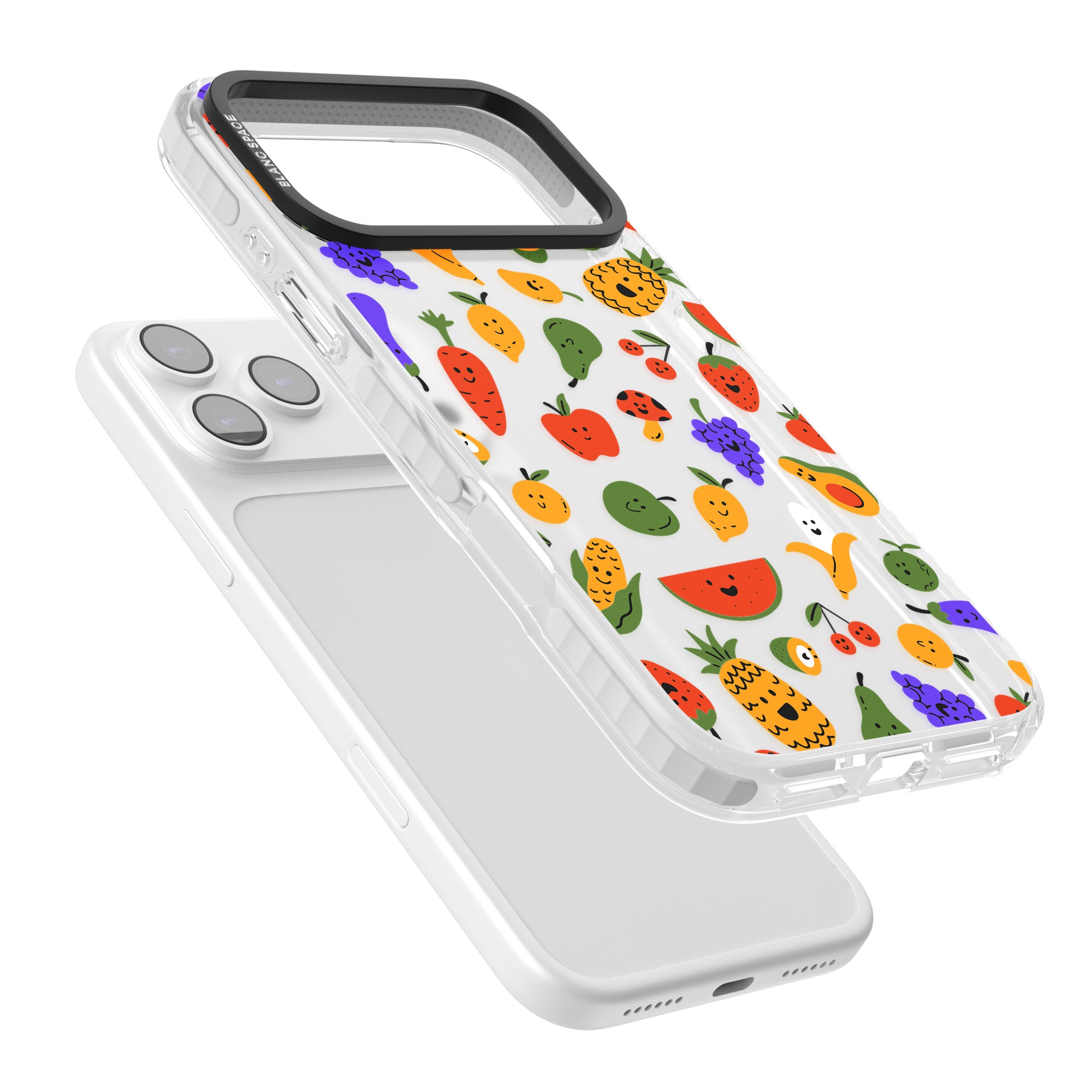 Playful Fruit Kawaii iPhone 17 Pro Impact Clear Phone Case Colours