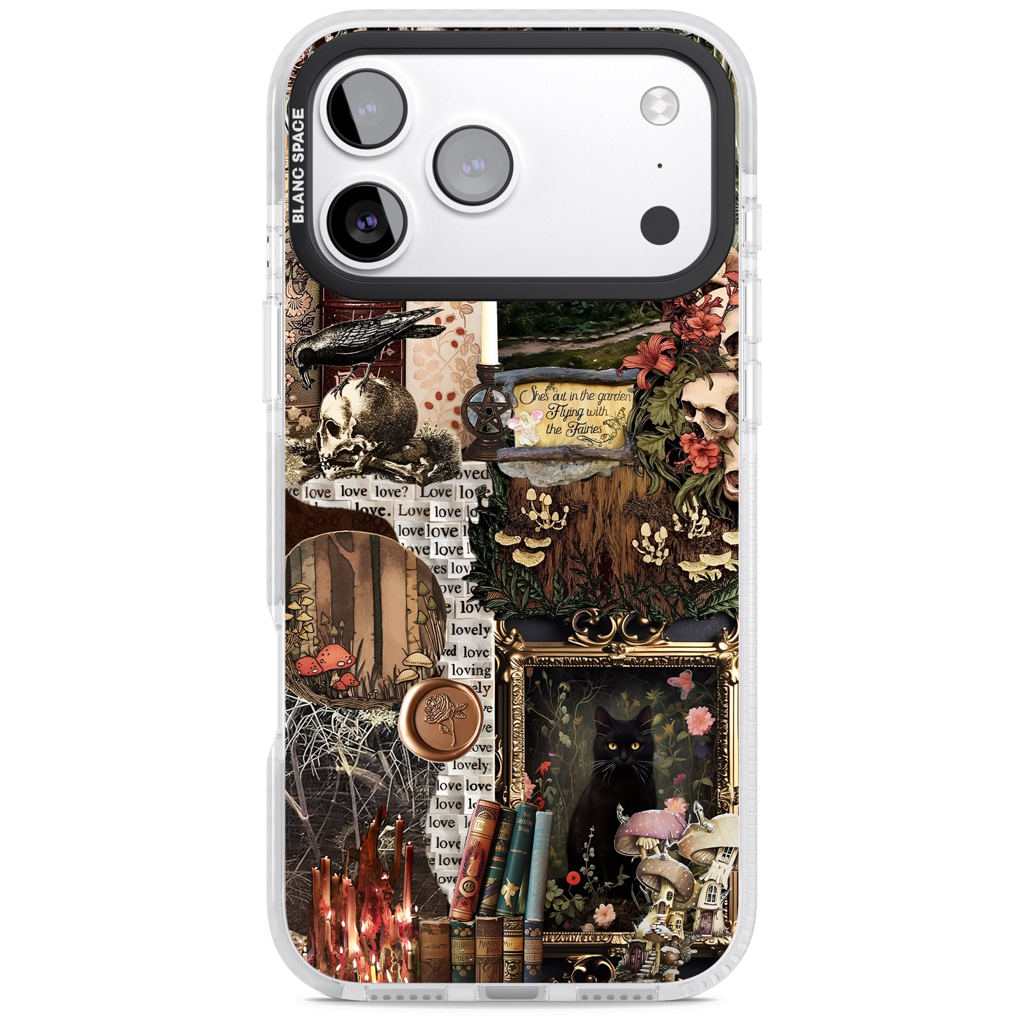 Academia Collage iPhone 17 Pro Impact Clear Phone Case