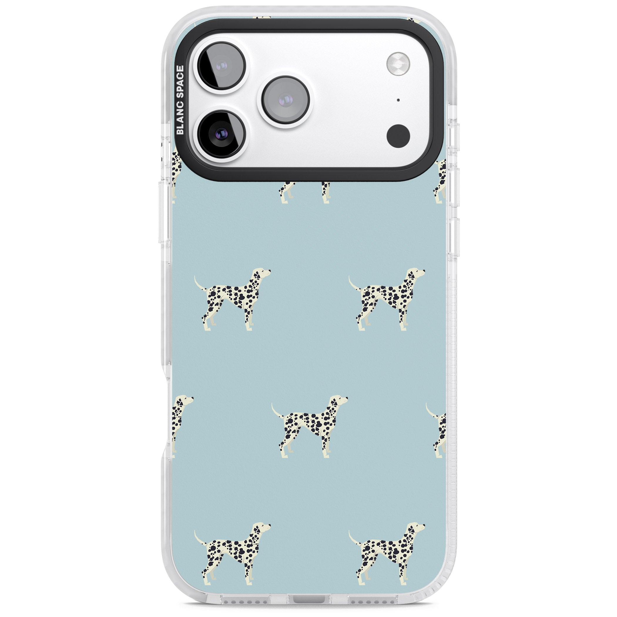 Dalmatian Pattern iPhone 17 Pro Max Impact Clear Phone Case