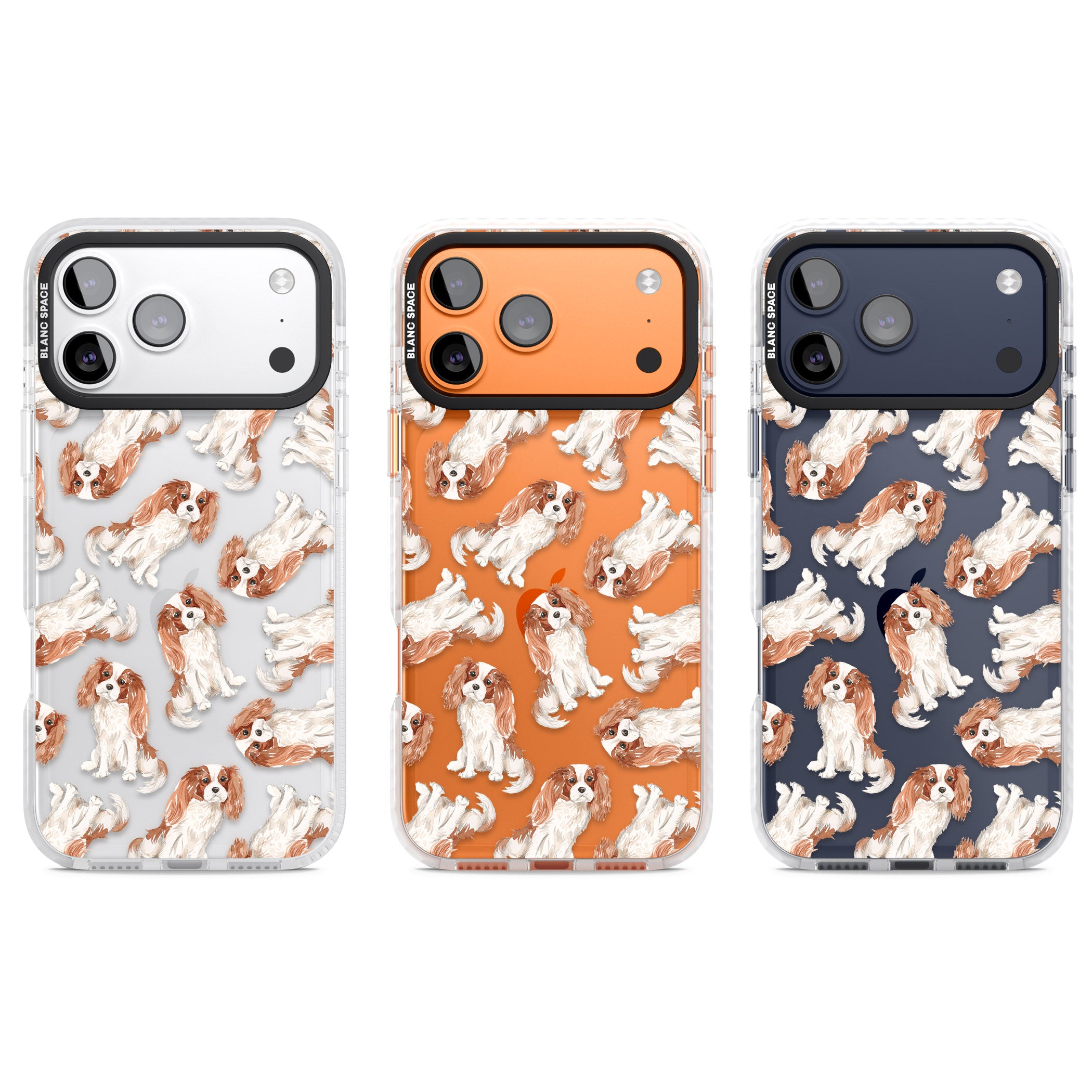 Cavalier King Charles Spaniel iPhone 17 Pro Impact Clear Phone Case APT Impact Protection