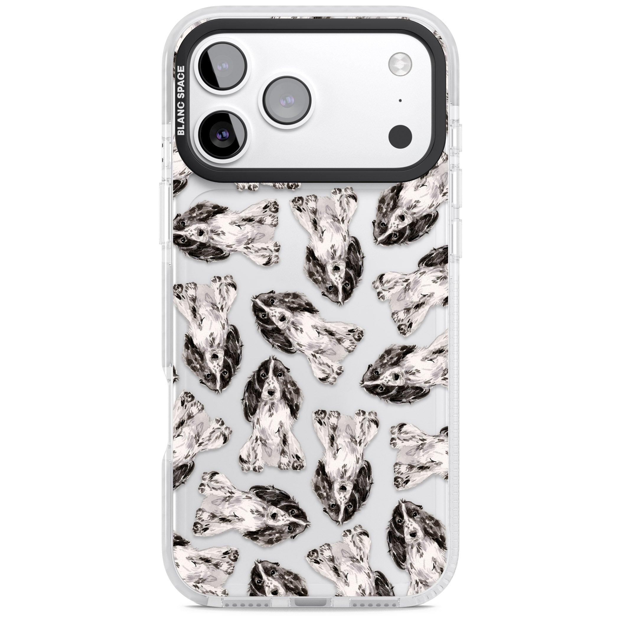 Cocker Spaniel Watercolor Elegance iPhone 17 Pro Impact Clear Phone Case