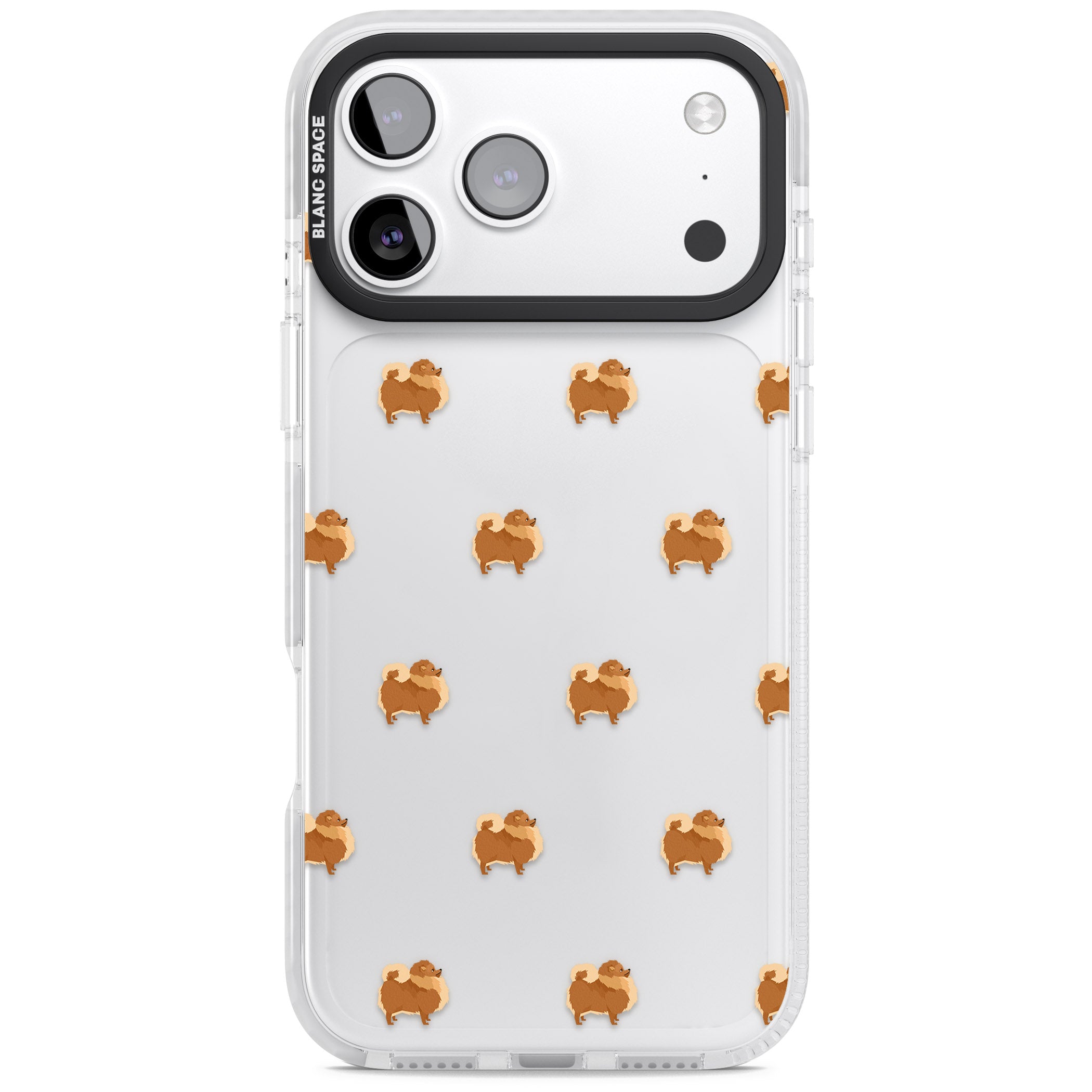 Pomeranian Delight iPhone 17 Pro Max Impact Clear Phone Case