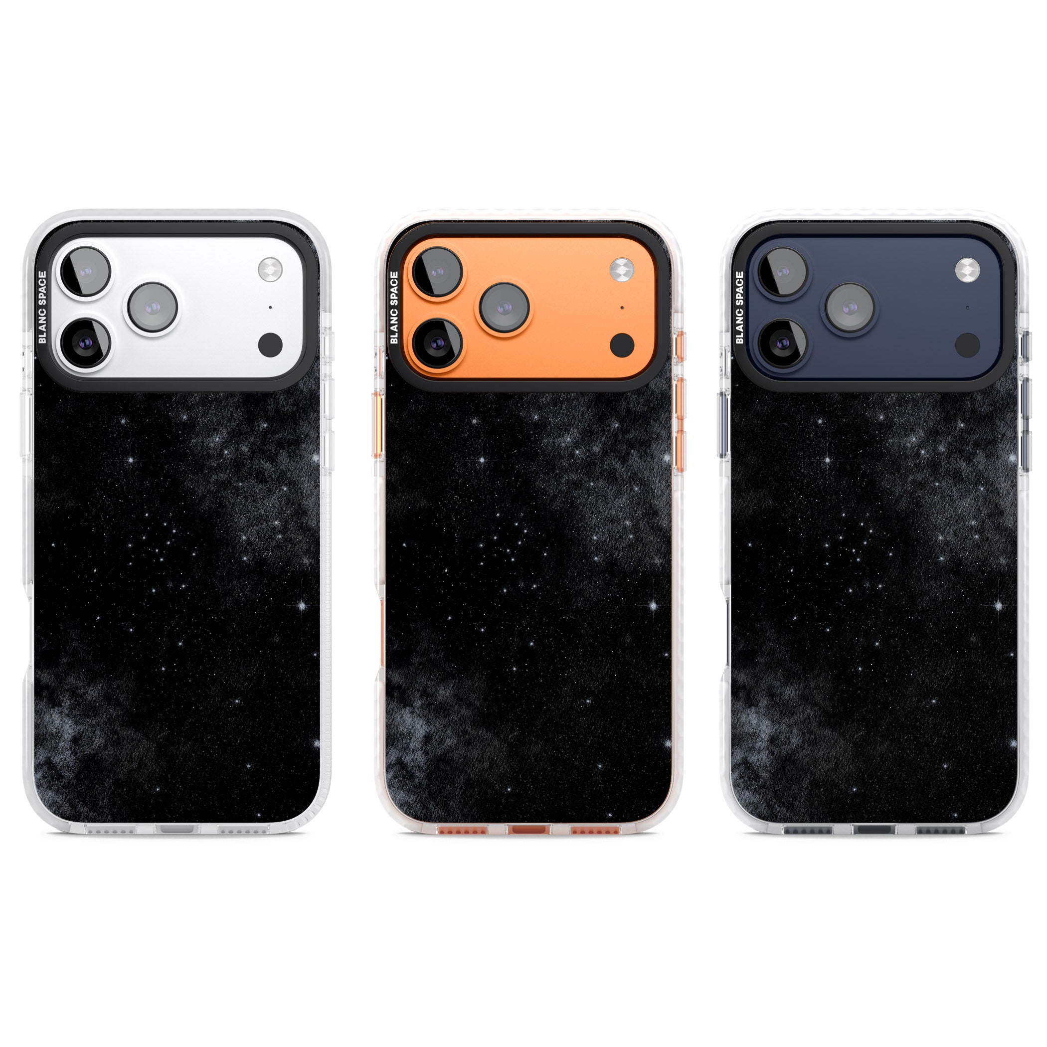 Night Sky Galaxies: Shimmering Stars iPhone 17 Pro Impact Clear Phone Case APT Impact Protection