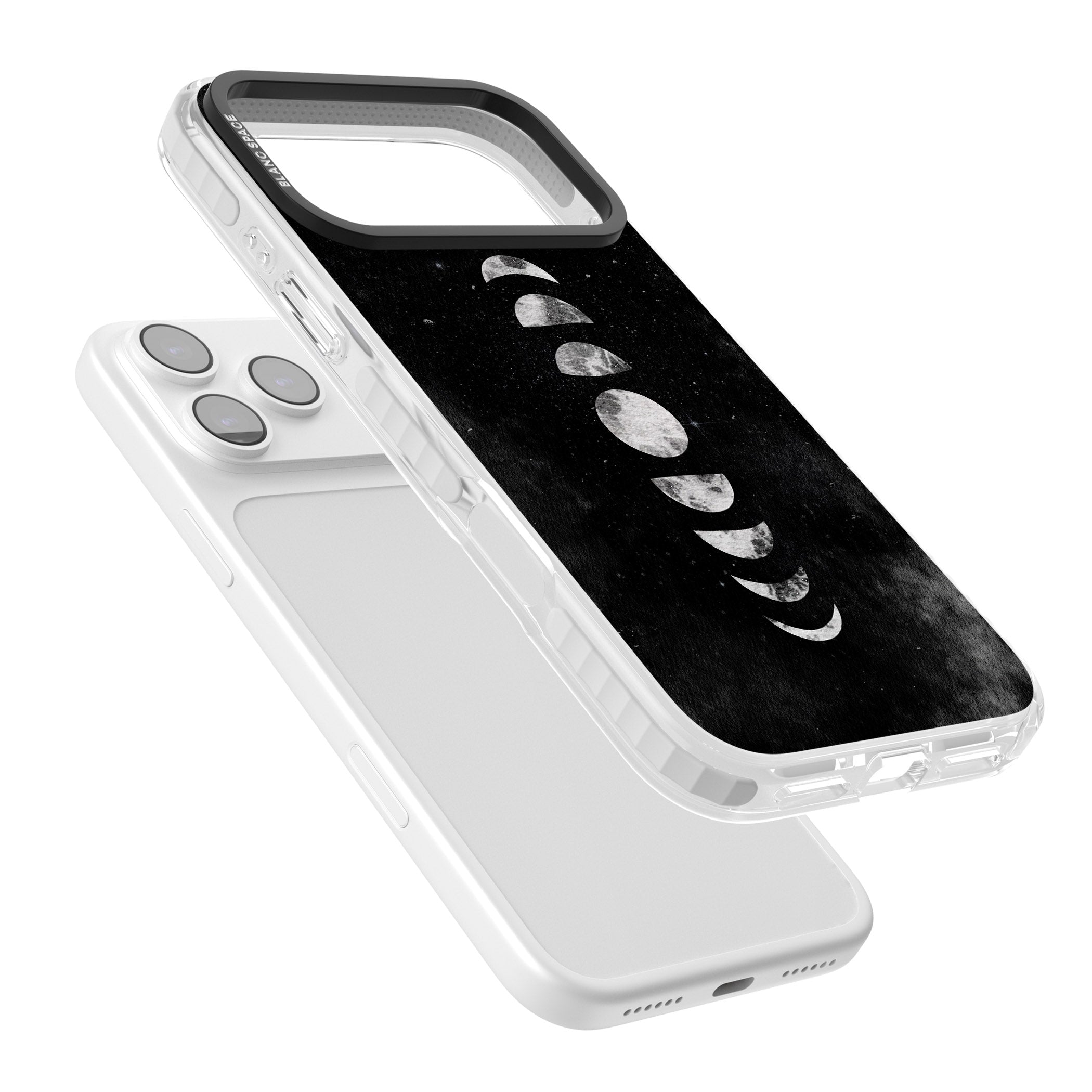 Lunar Phases iPhone 17 Pro Impact Clear Phone Case Colours