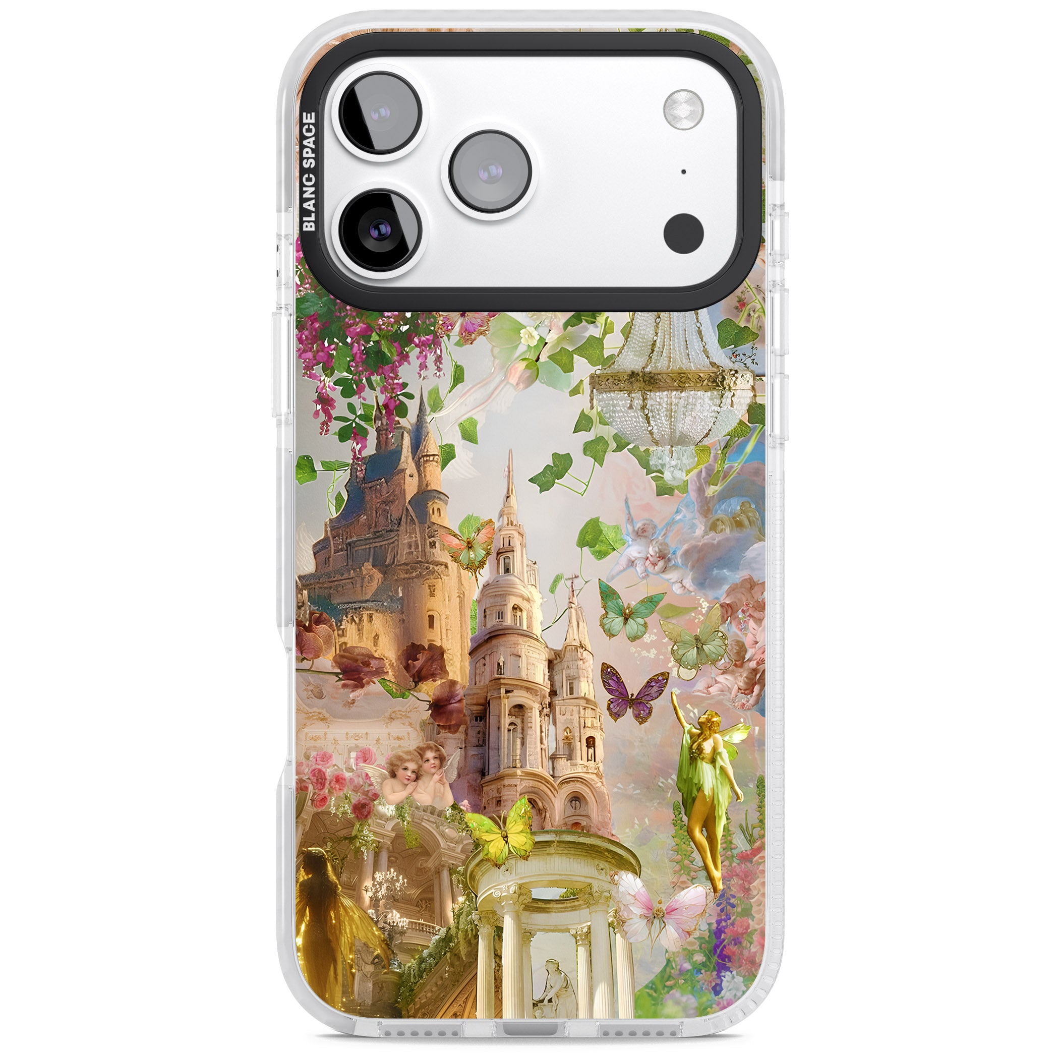Fairies & Castles Collage iPhone 17 Pro Impact Clear Phone Case
