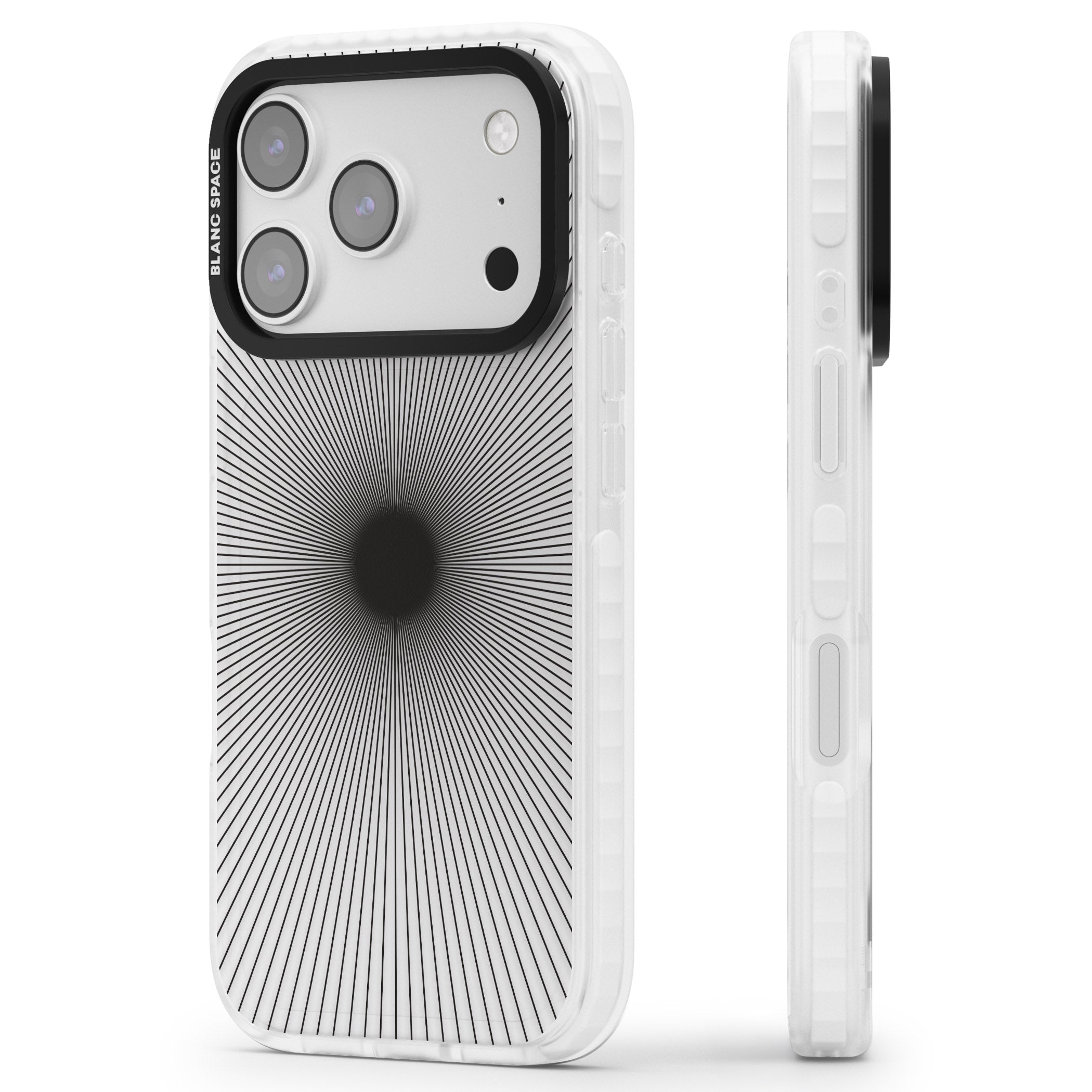 Sunburst iPhone 17 Pro Max Impact Clear Phone Case Side Profile