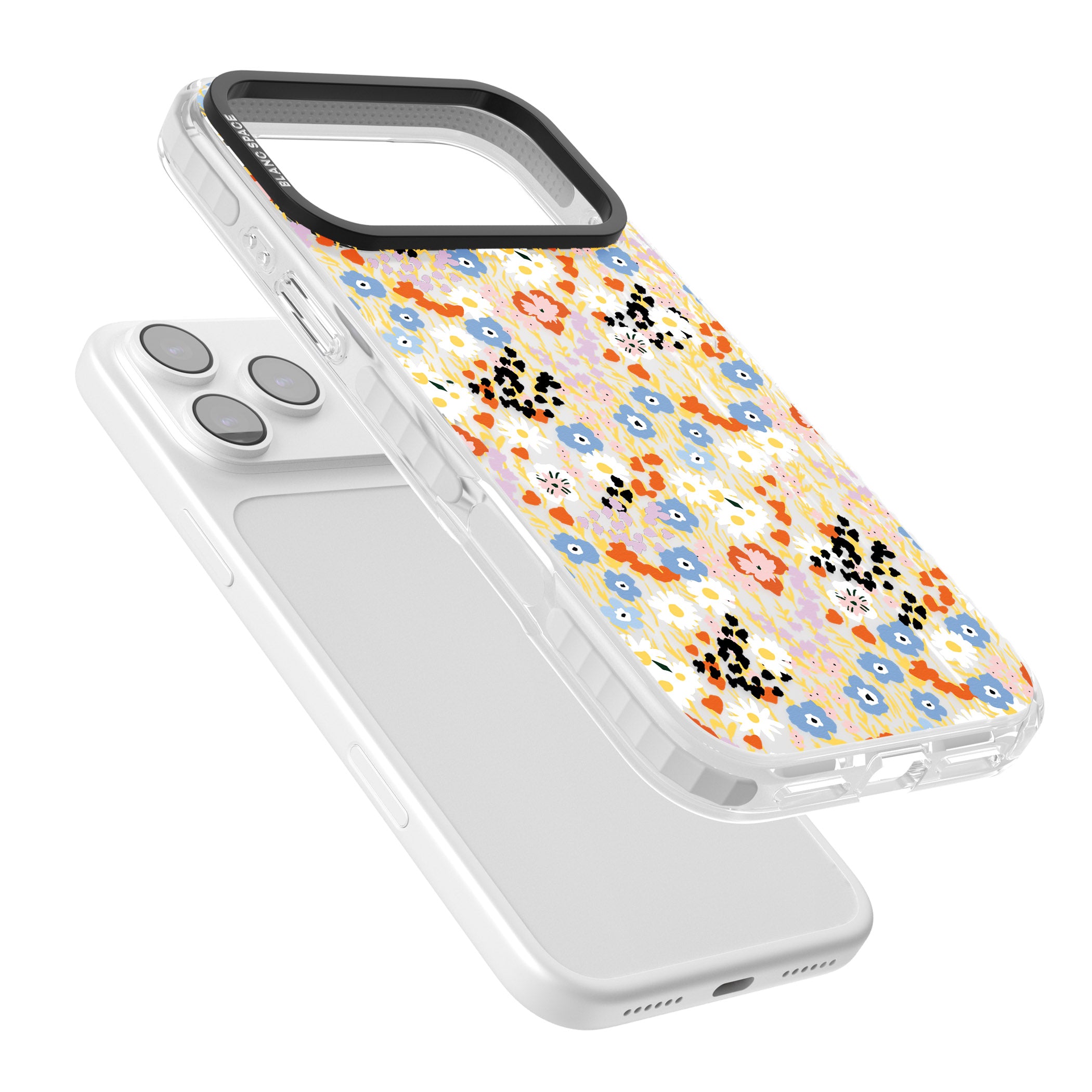 Floral Delight: Vibrant Blooms iPhone 17 Pro Impact Clear Phone Case Colours