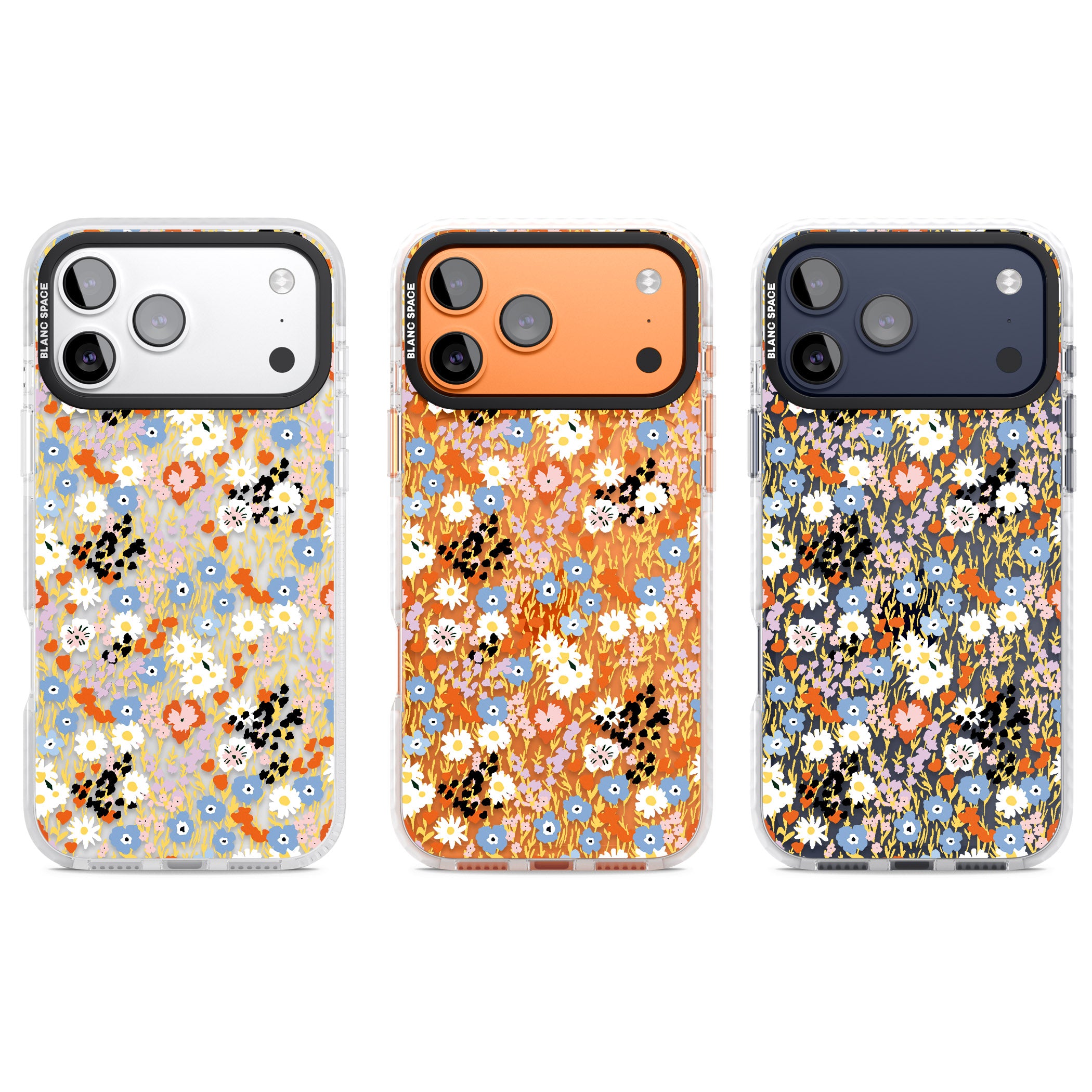 Floral Delight: Vibrant Blooms iPhone 17 Pro Impact Clear Phone Case APT Impact Protection