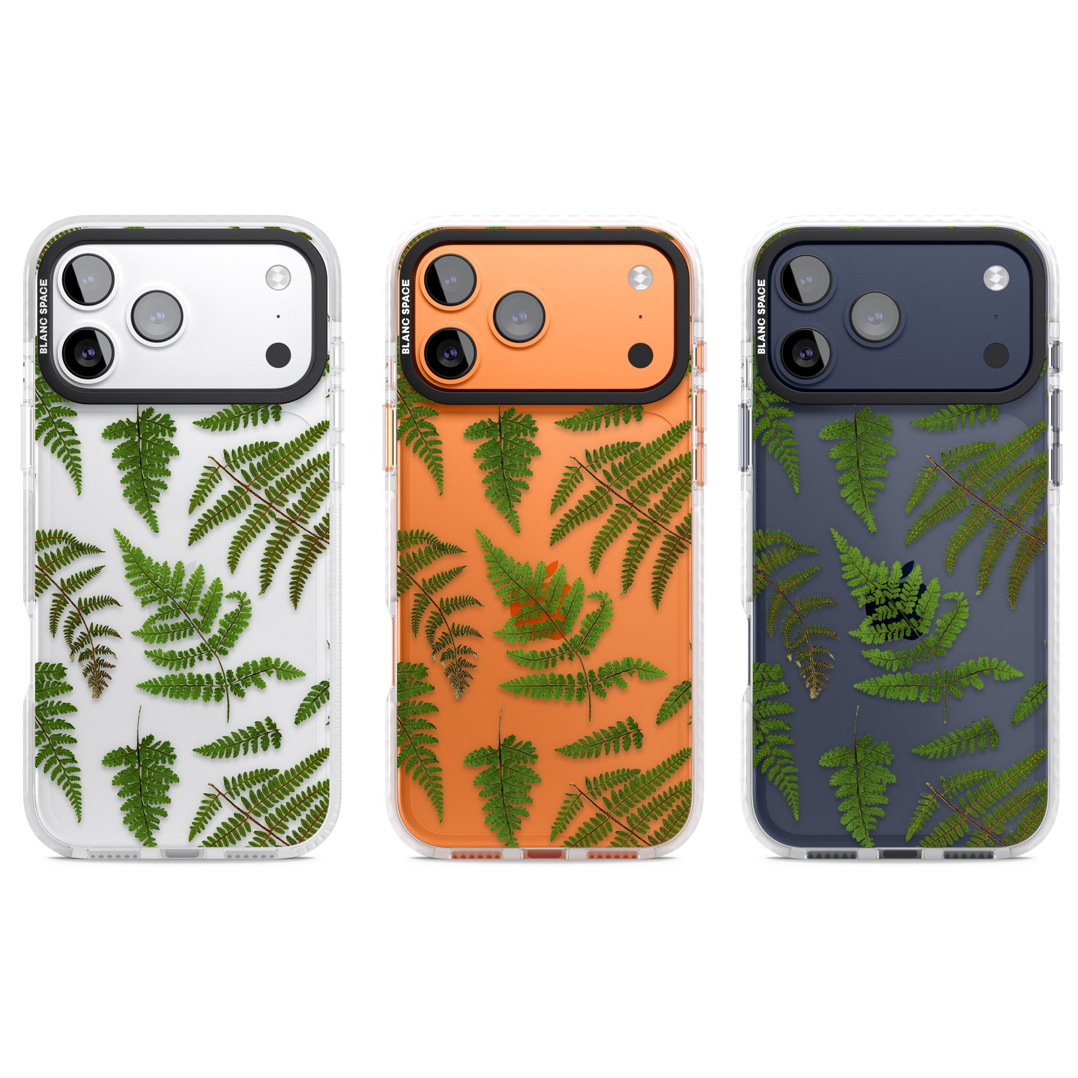 Leafy Ferns iPhone 17 Pro Impact Clear Phone Case APT Impact Protection