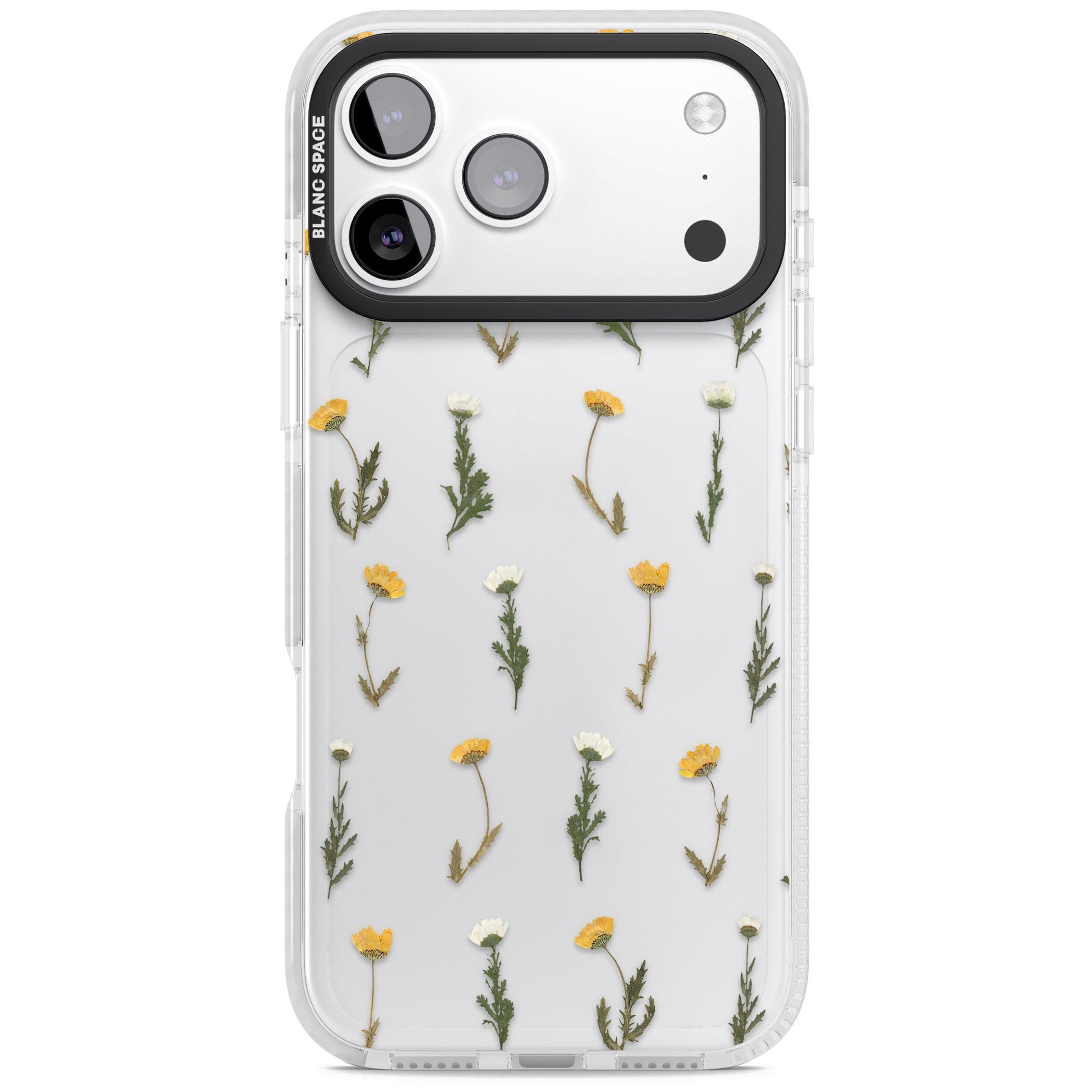 Pressed Flower iPhone 17 Pro Impact Clear Phone Case