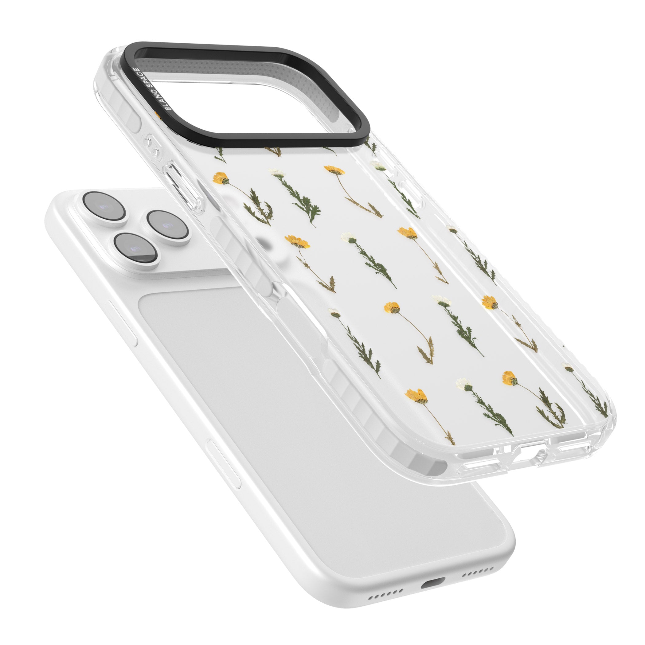 Pressed Flower iPhone 17 Pro Impact Clear Phone Case Colours