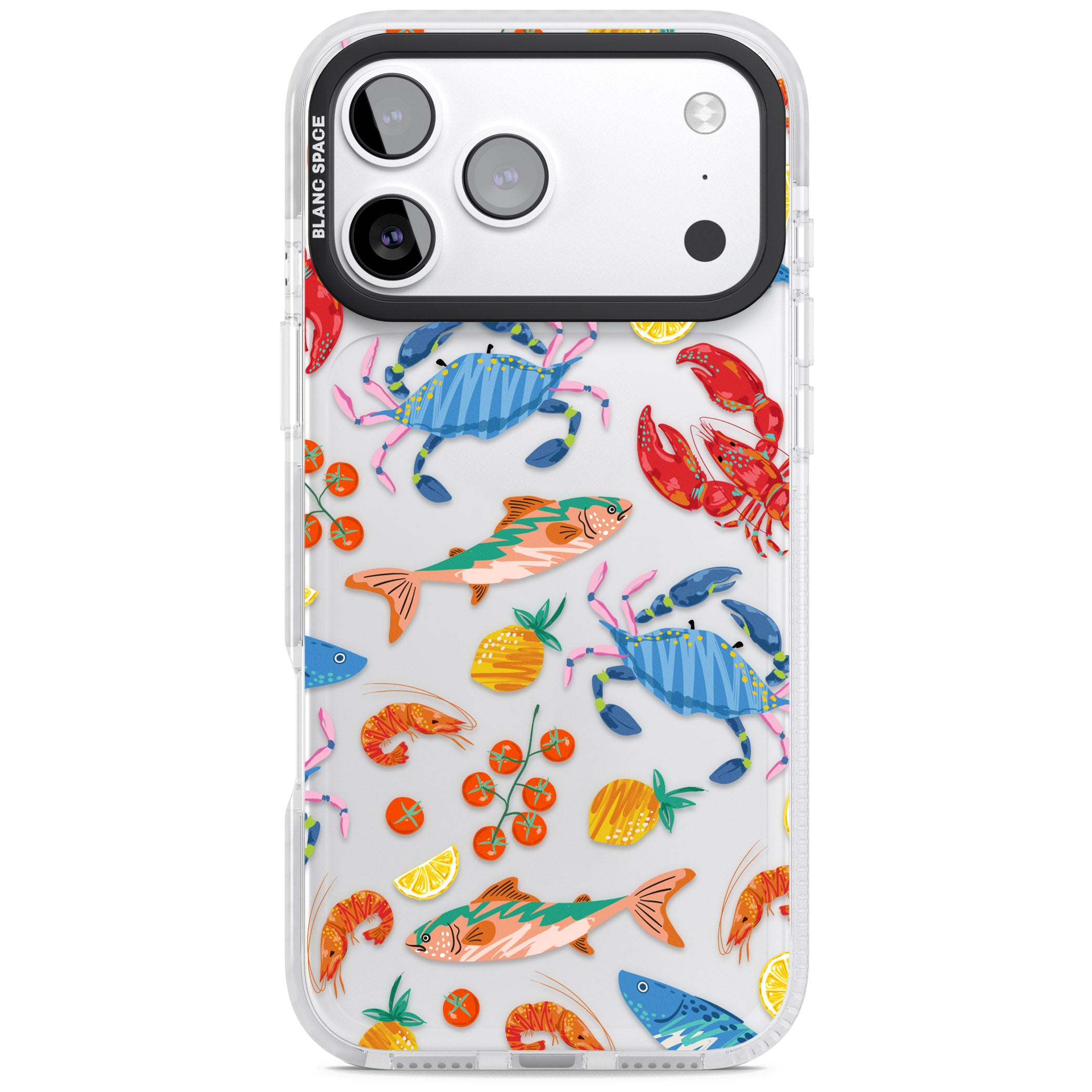 Vibrant Sealife iPhone 17 Pro Impact Clear Phone Case