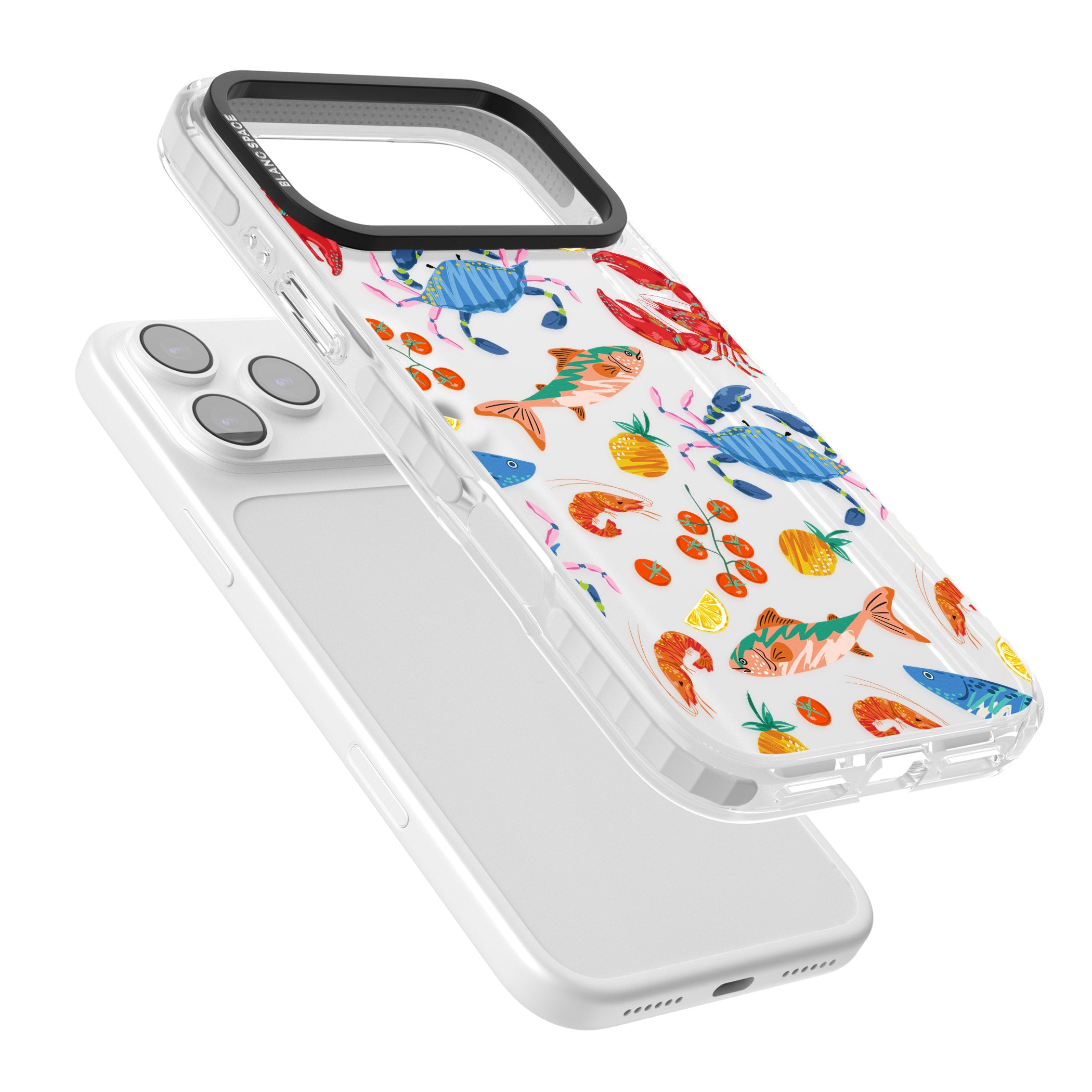 Vibrant Sealife iPhone 17 Pro Impact Clear Phone Case Colours