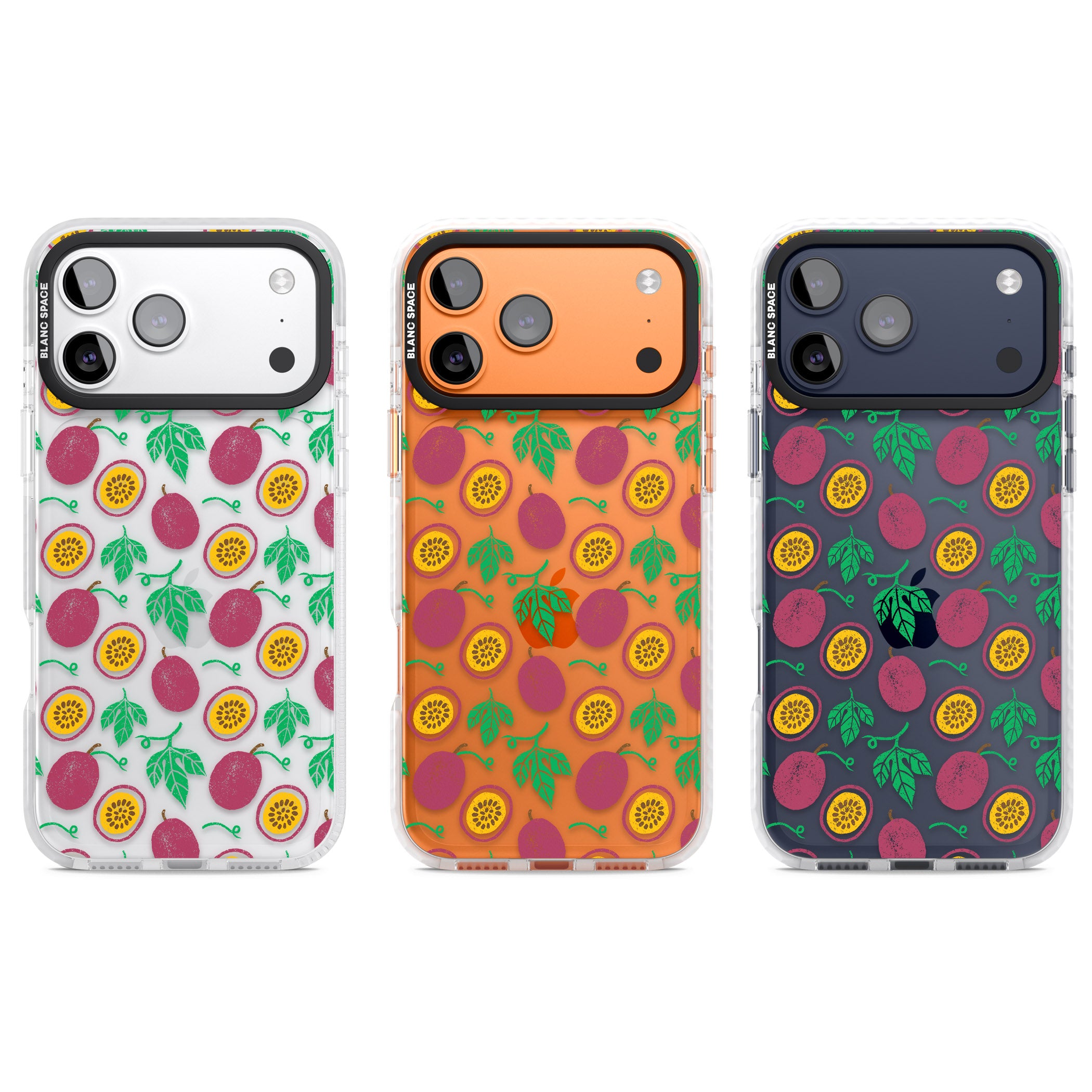 Passion Fruit Paradise iPhone 17 Pro Impact Clear Phone Case APT Impact Protection