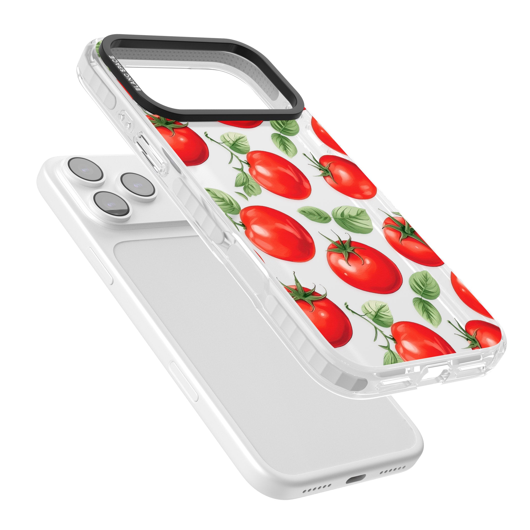 Tomato Pattern iPhone 17 Pro Impact Clear Phone Case Colours