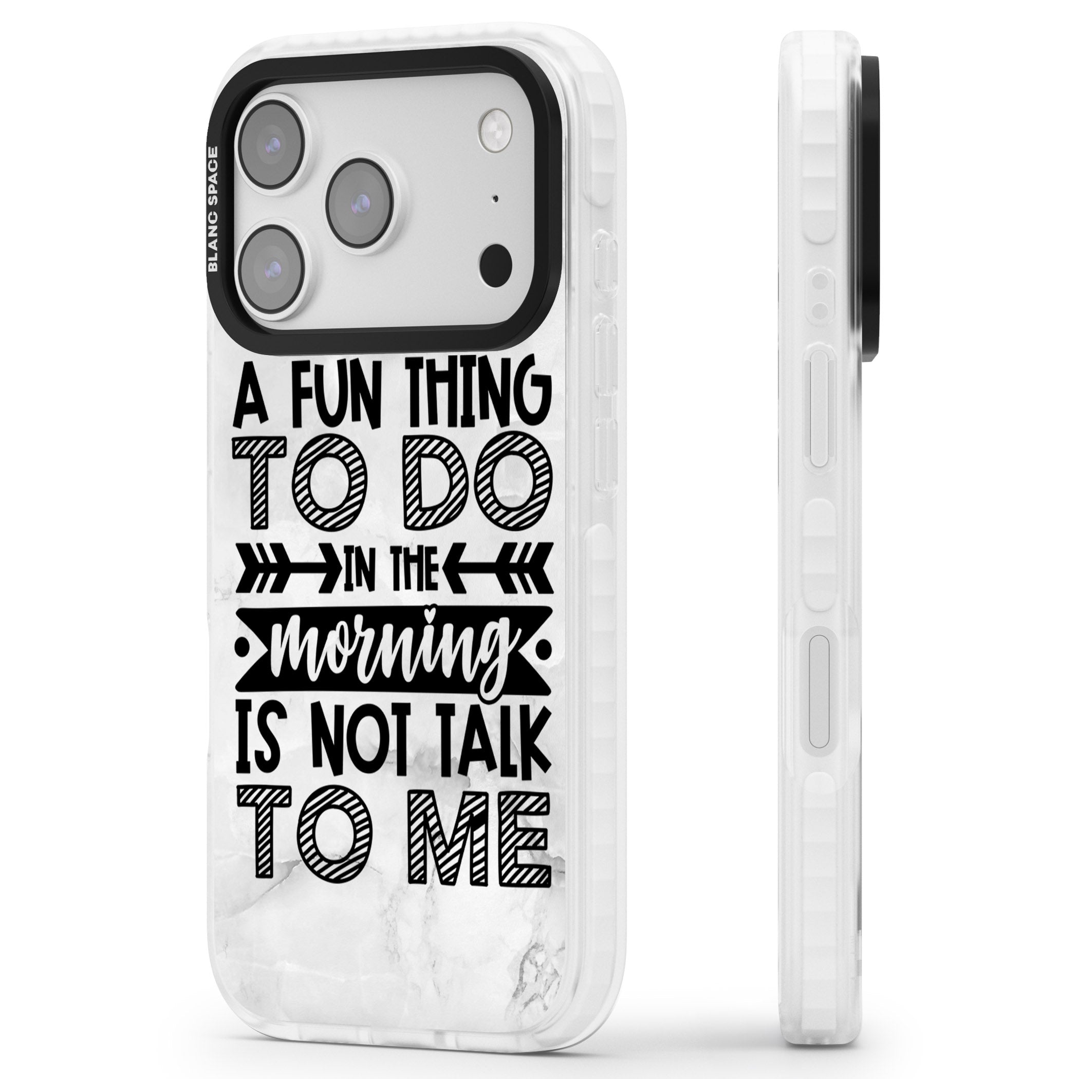 A Fun Thing To Do iPhone 17 Pro Impact Clear Phone Case Side Profile