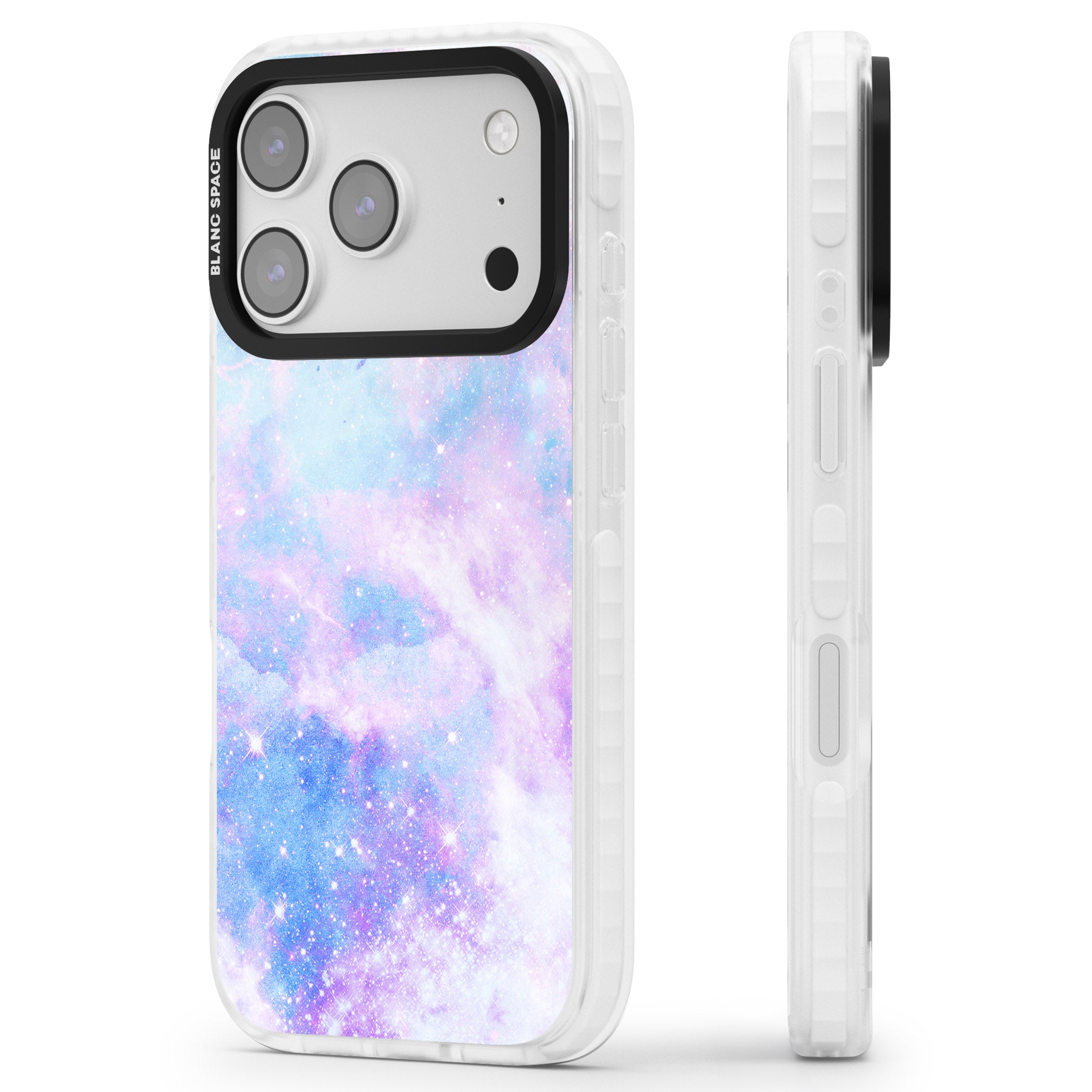 Galaxy Dream iPhone 17 Pro Max Impact Clear Phone Case Side Profile