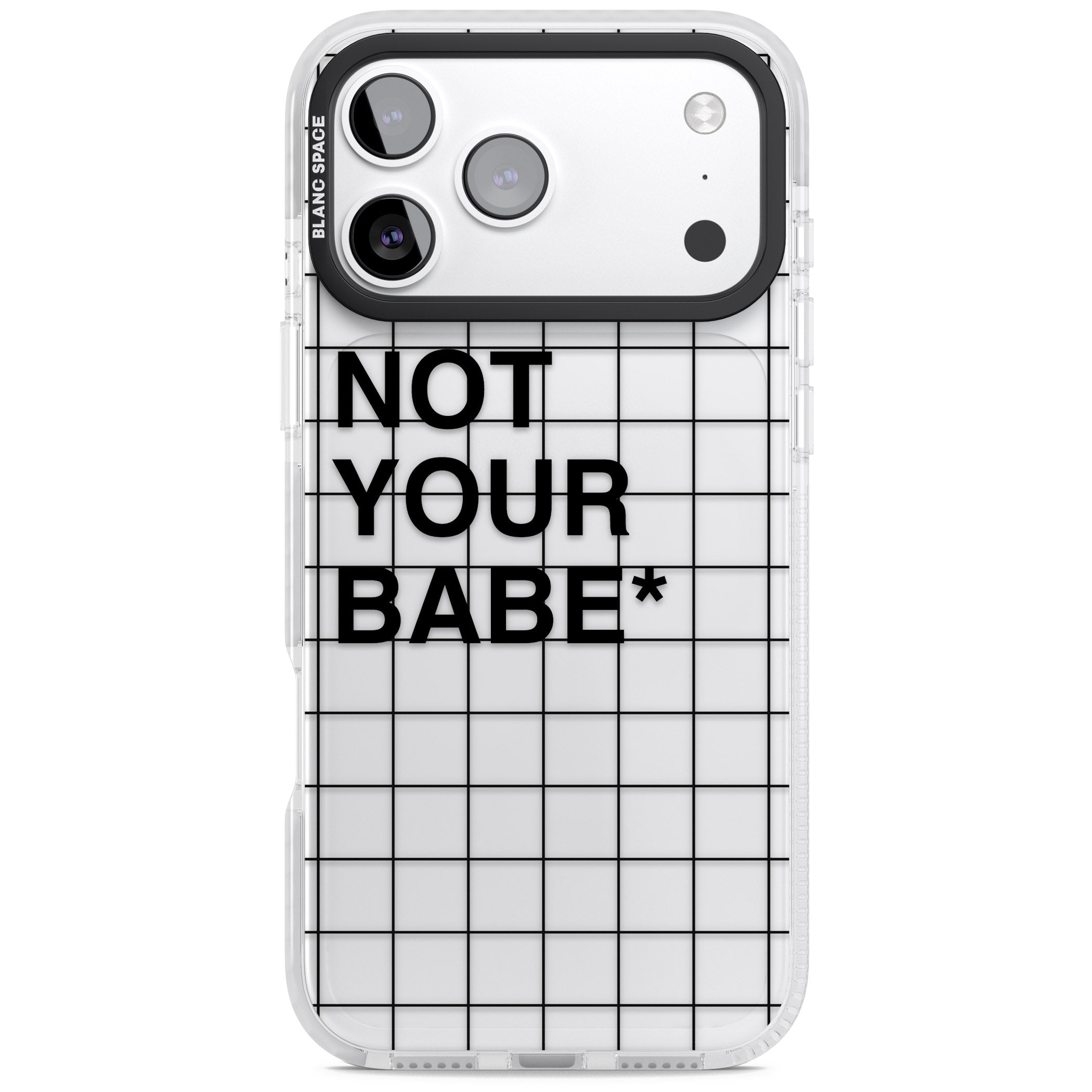 Not Your Babe iPhone 17 Pro Max Impact Clear Phone Case