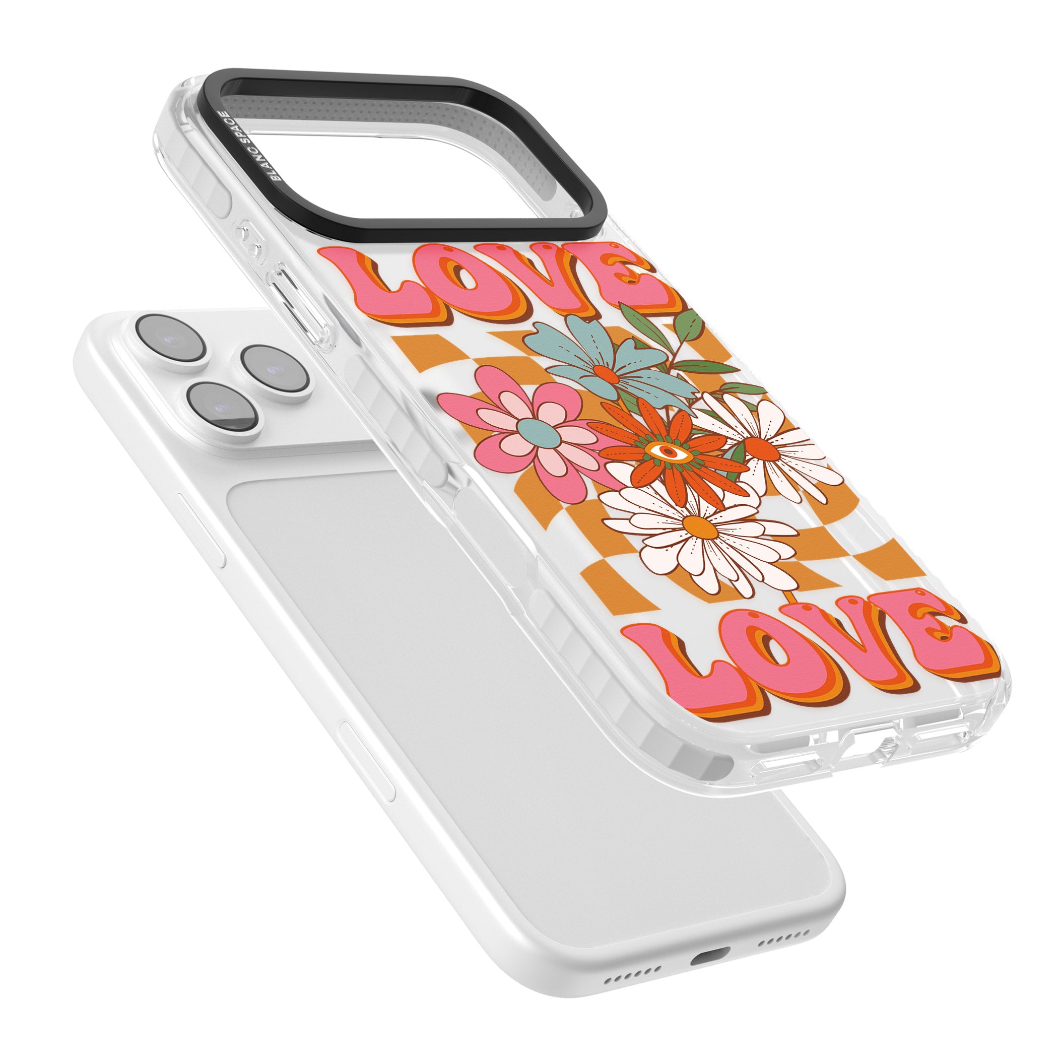 Love Bloom iPhone 17 Pro Impact Clear Phone Case Colours