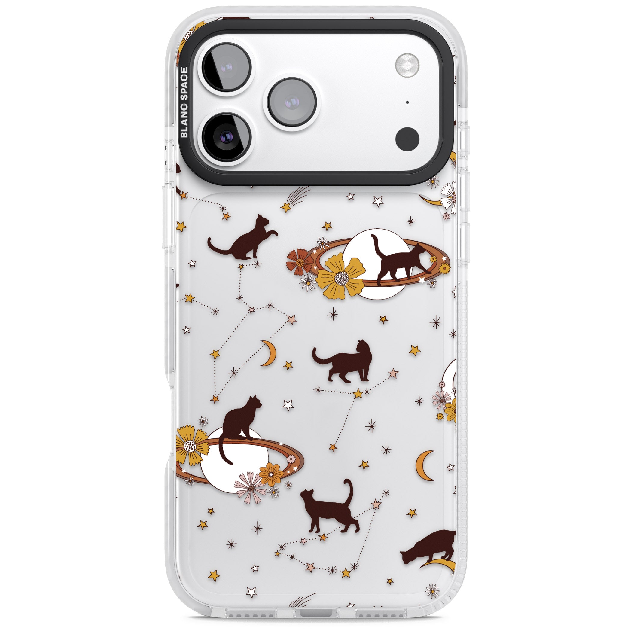 Halloween Cats And Astrology iPhone 17 Pro Max Impact Clear Phone Case