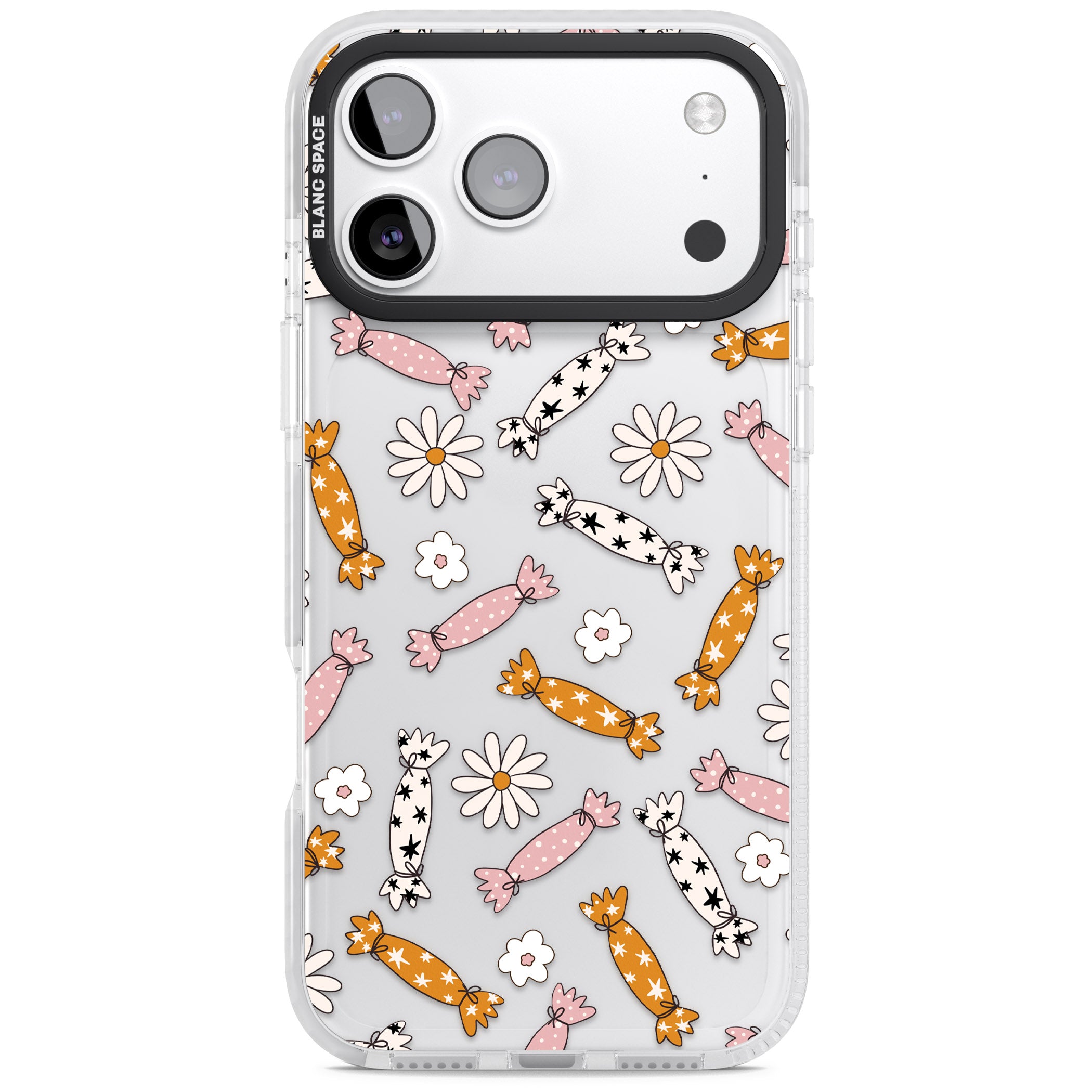 Floral Candy iPhone 17 Pro Max Impact Clear Phone Case