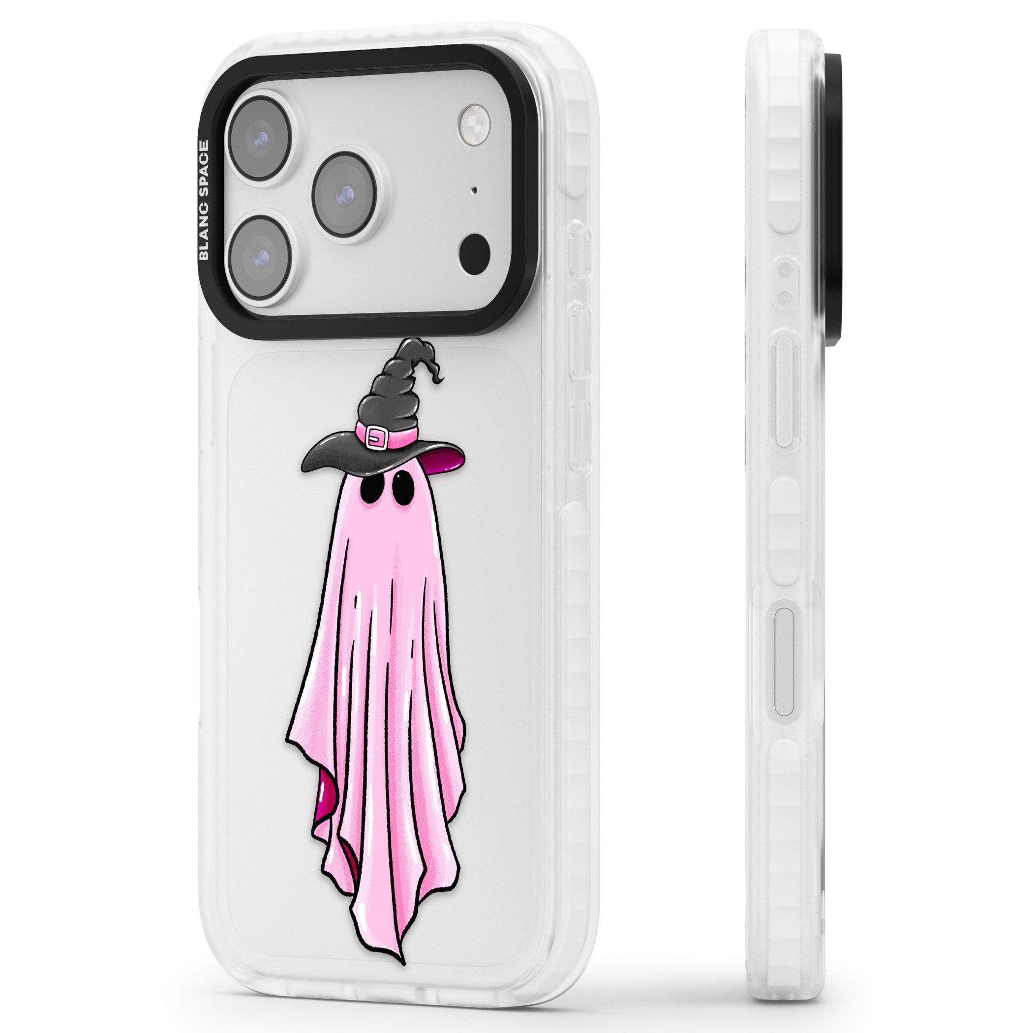 New Hat Day iPhone 17 Pro Impact Clear Phone Case Side Profile