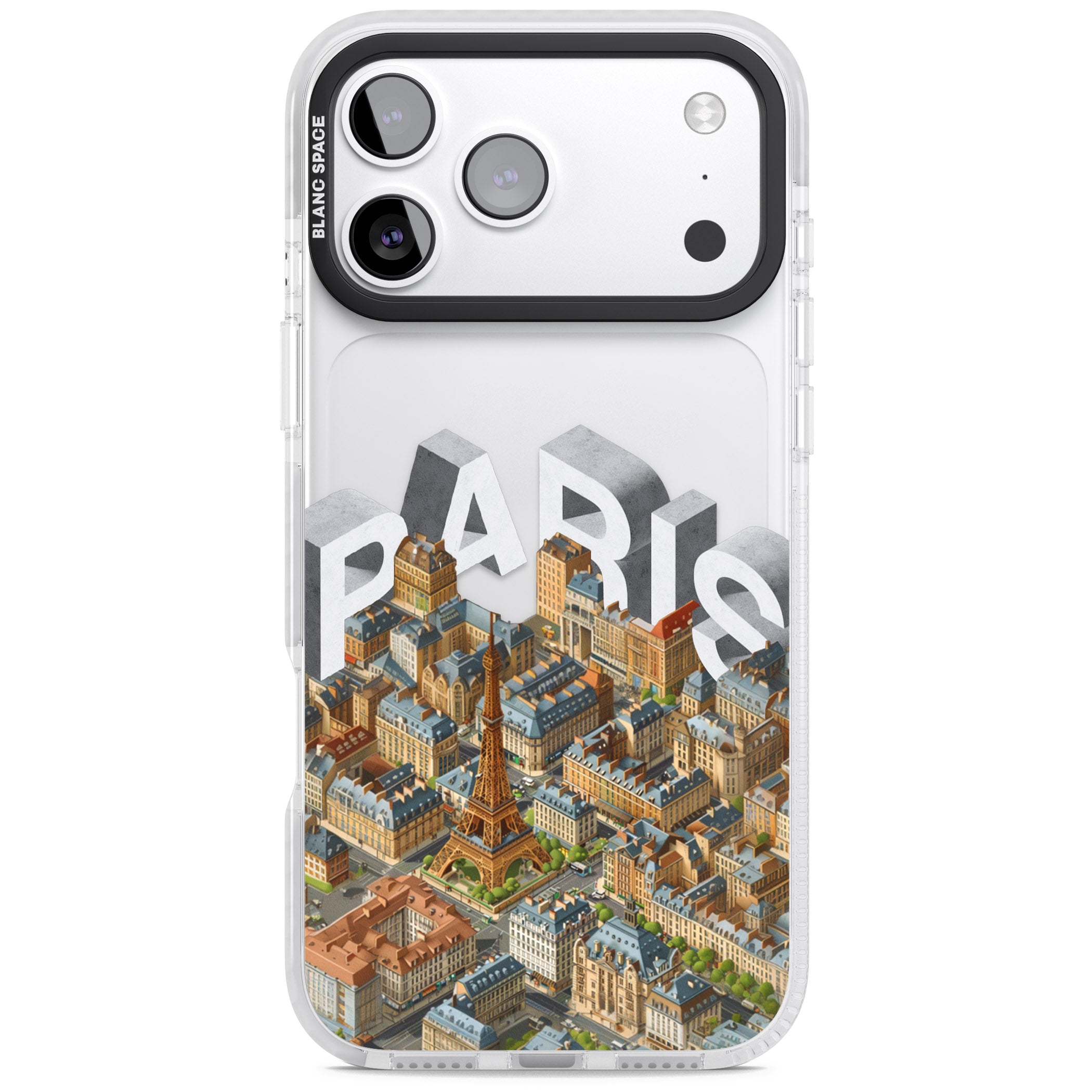 Paris iPhone 17 Pro Max Impact Clear Phone Case