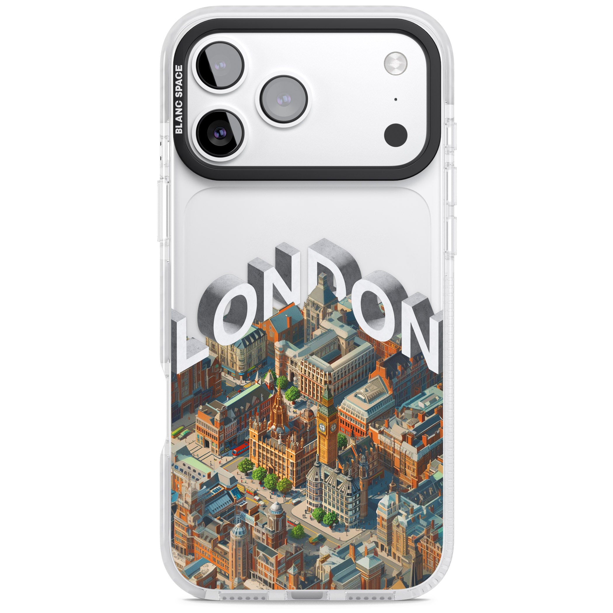 London iPhone 17 Pro Max Impact Clear Phone Case