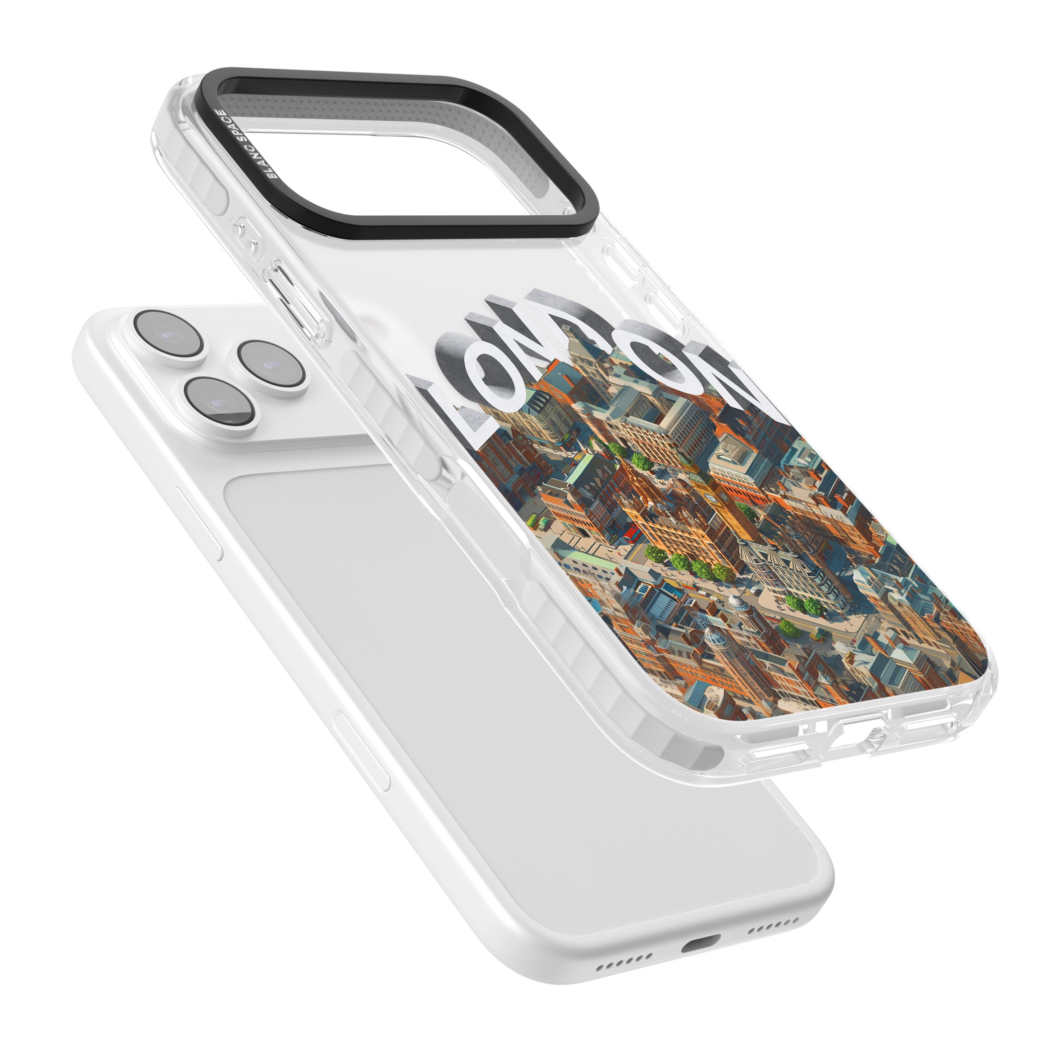 London iPhone 17 Pro Max Impact Clear Phone Case Colours